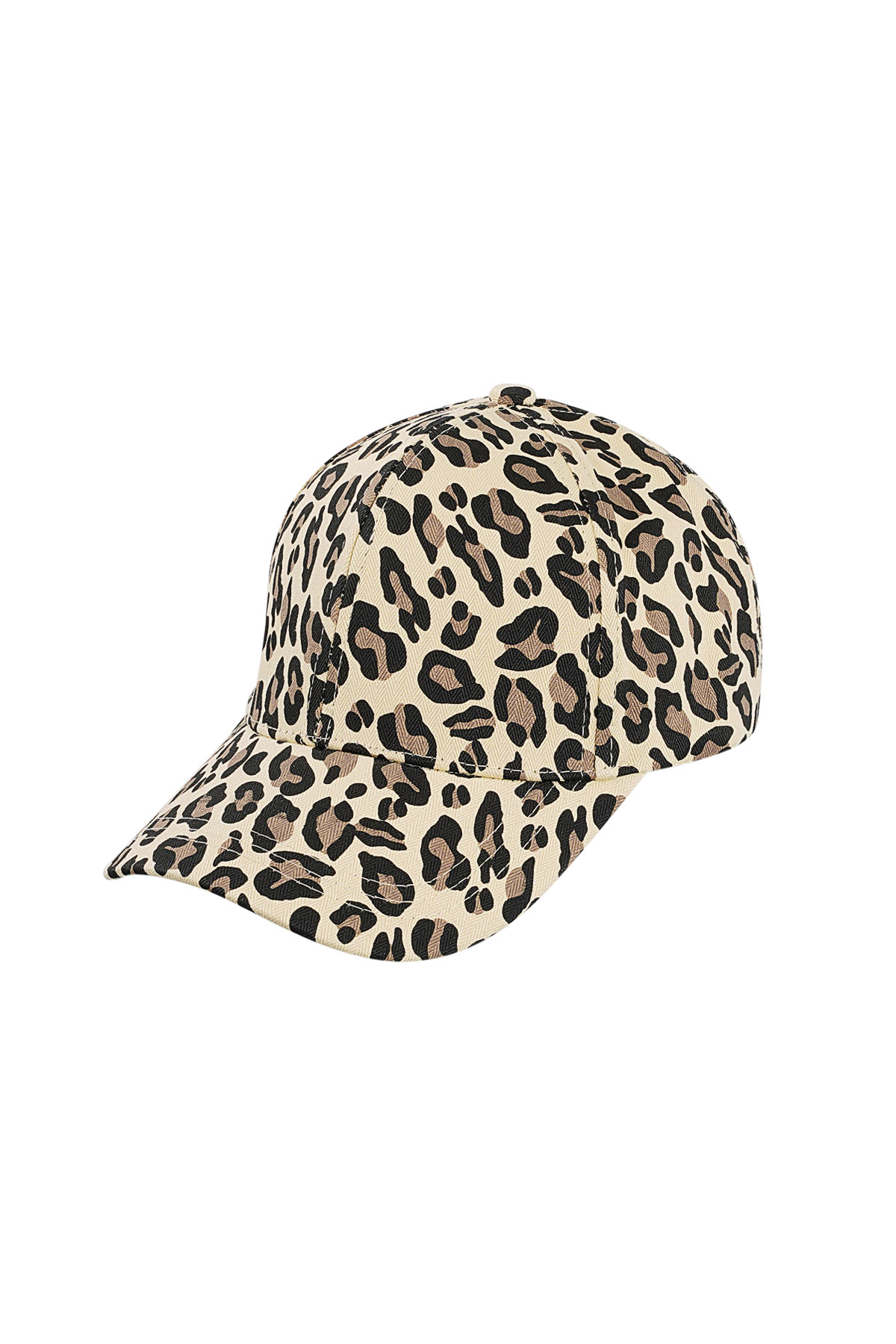 Casquette à imprimé léopard - beige h5 