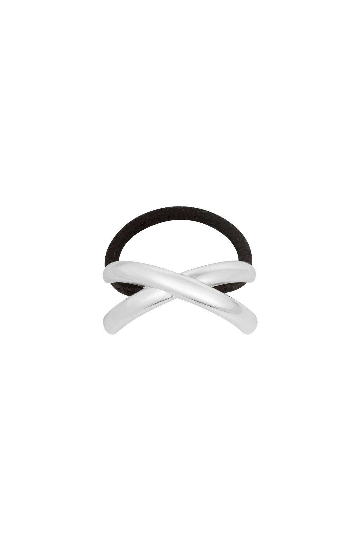 Cross chic hair elastic - silver h5 