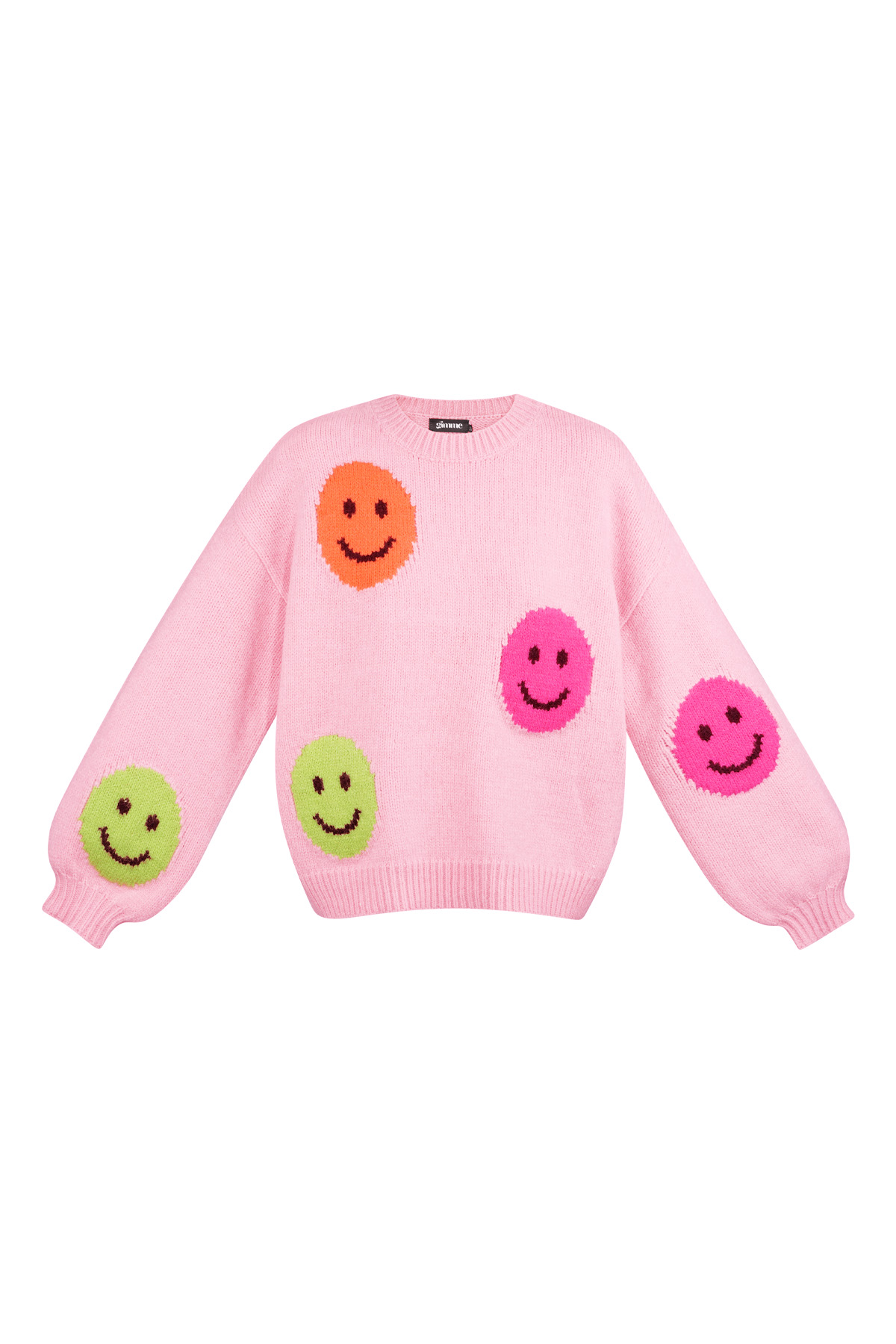 Smiley Knit sweater - light pink h5 