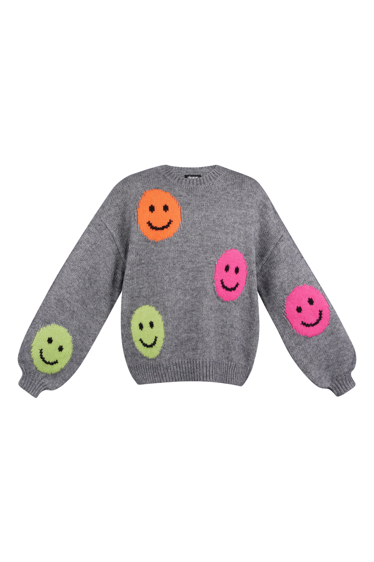 Smiley Knit sweater - grey 2