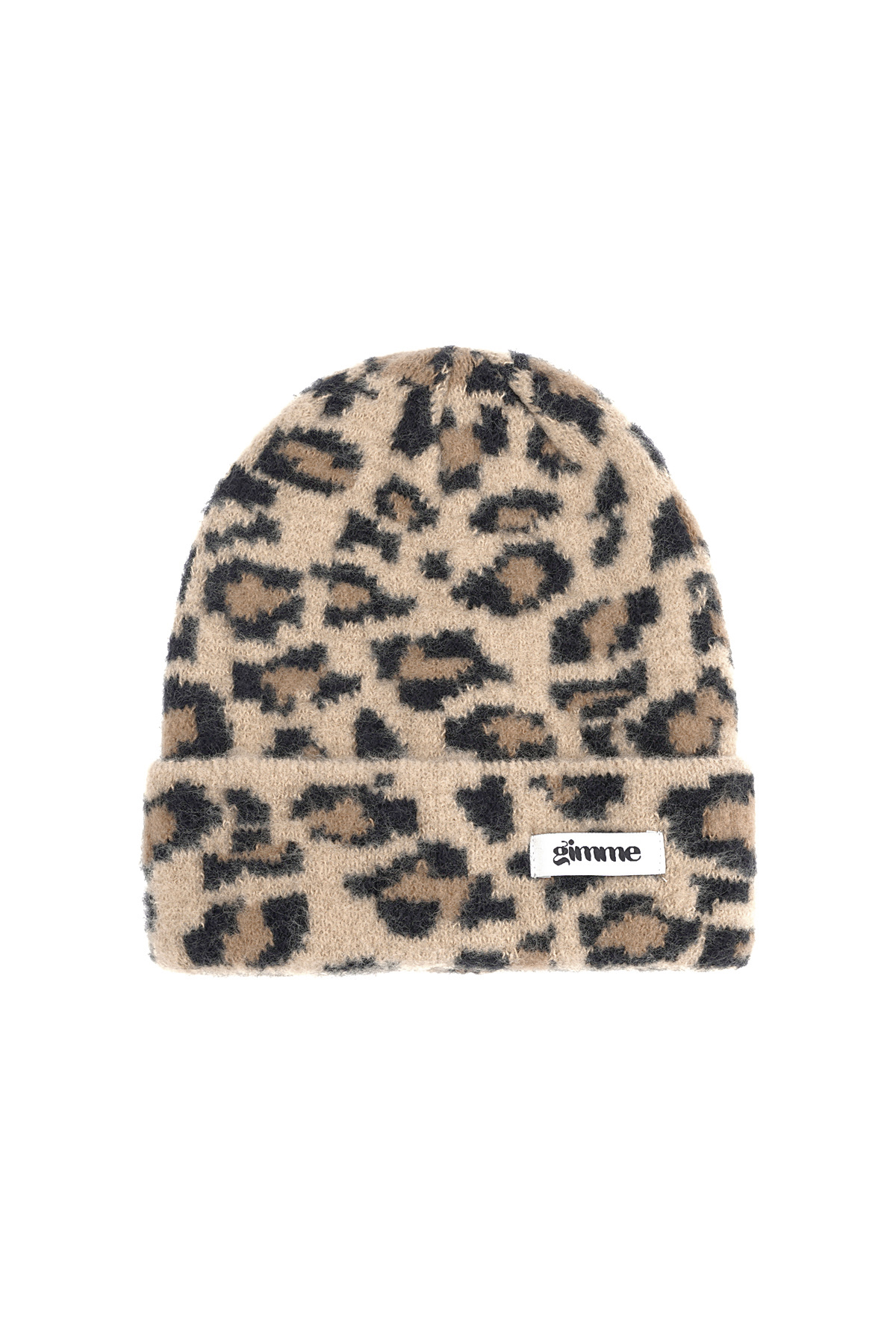 panther print hat - camel h5 