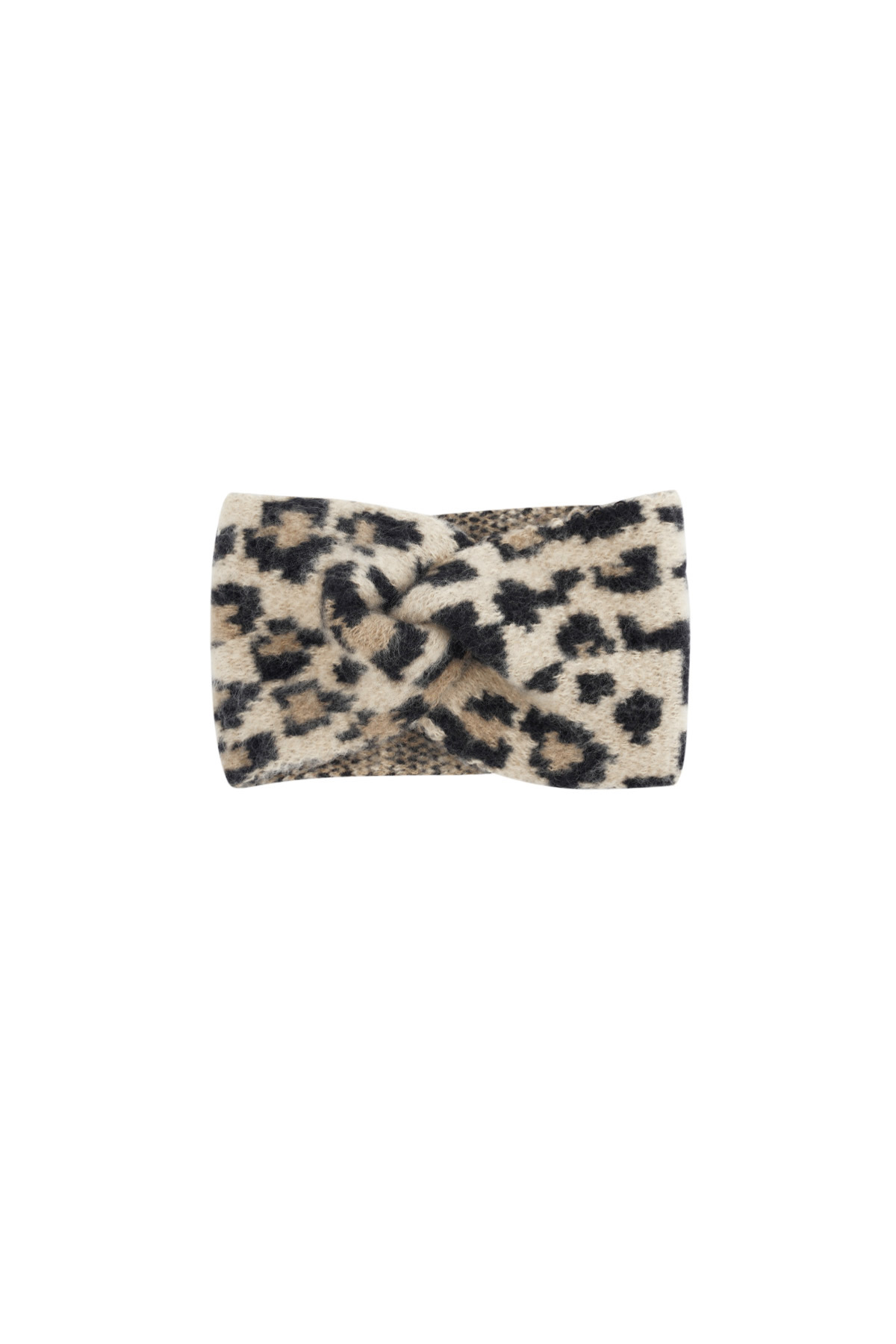 Winter headband leopard print - beige h5 Picture2