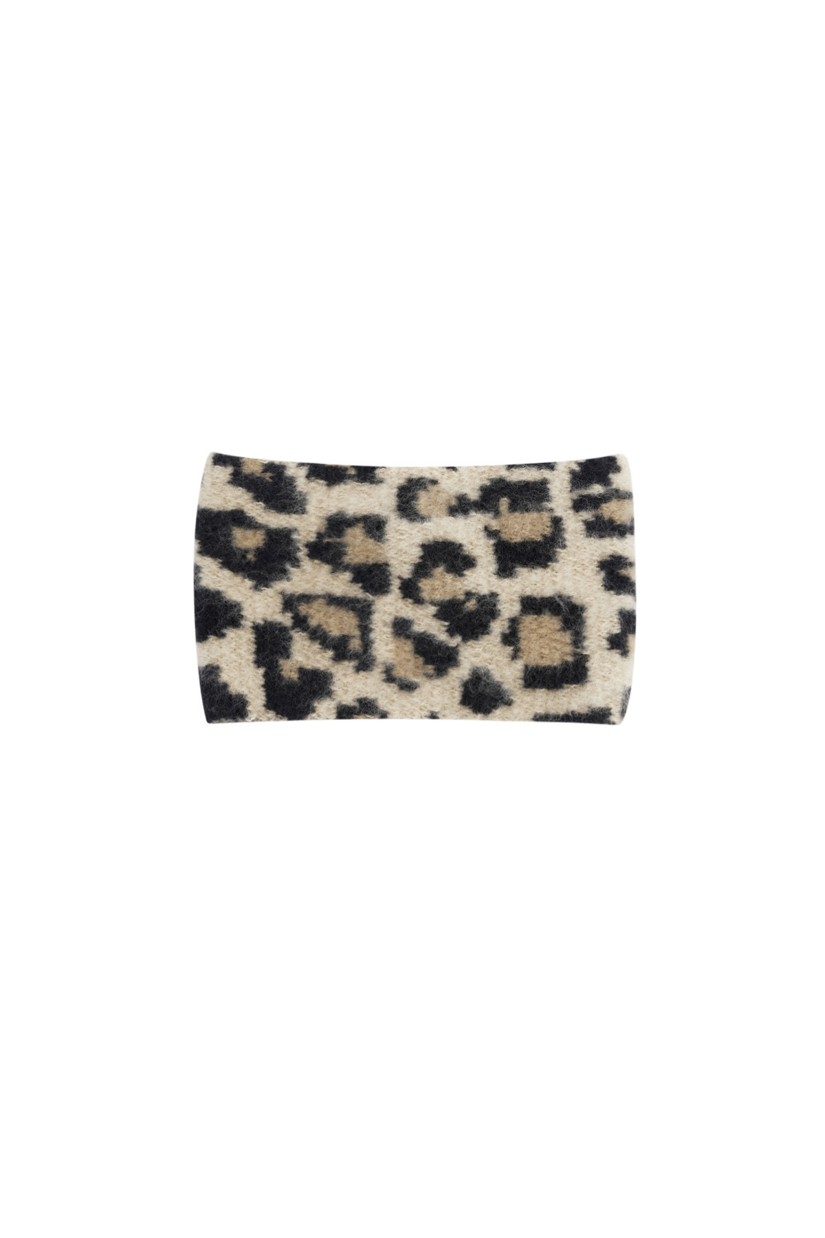 Winter headband leopard print - beige 2