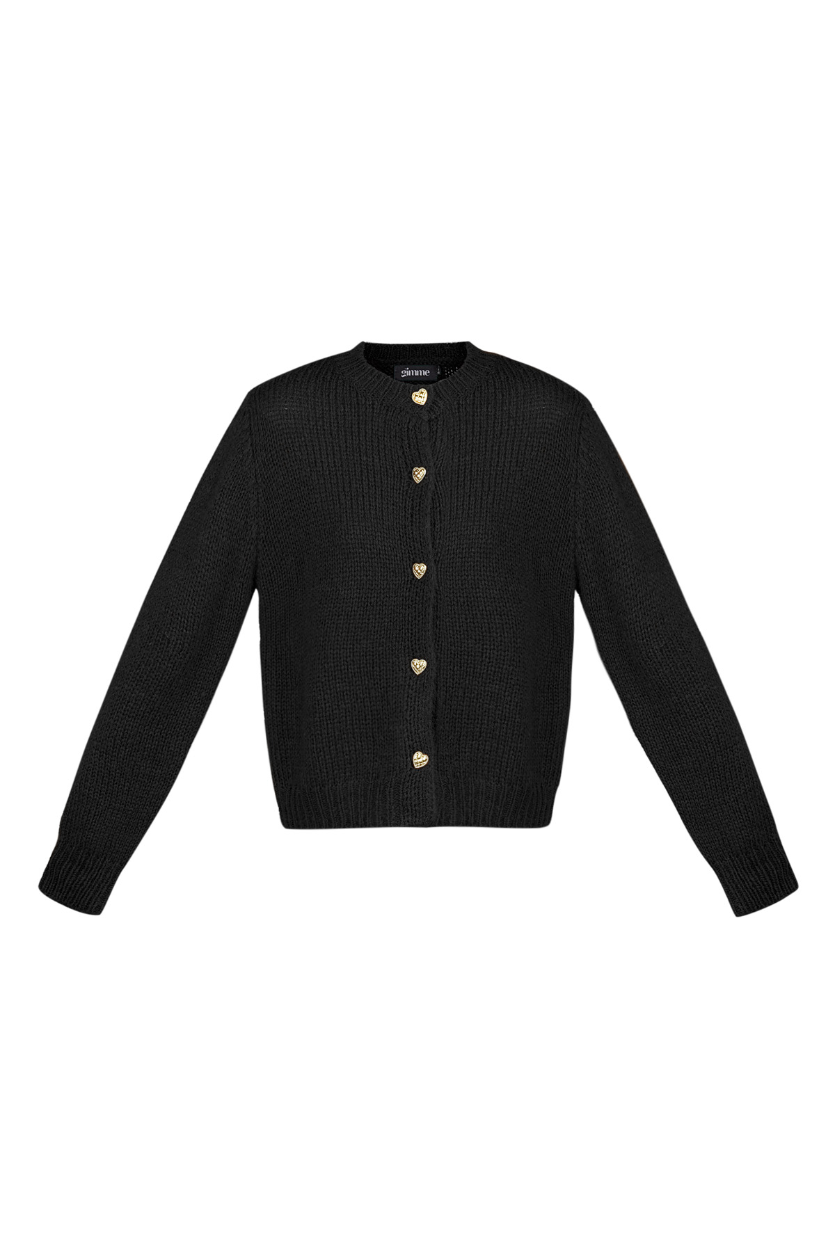 Knitted Love Cardigan - black h5 