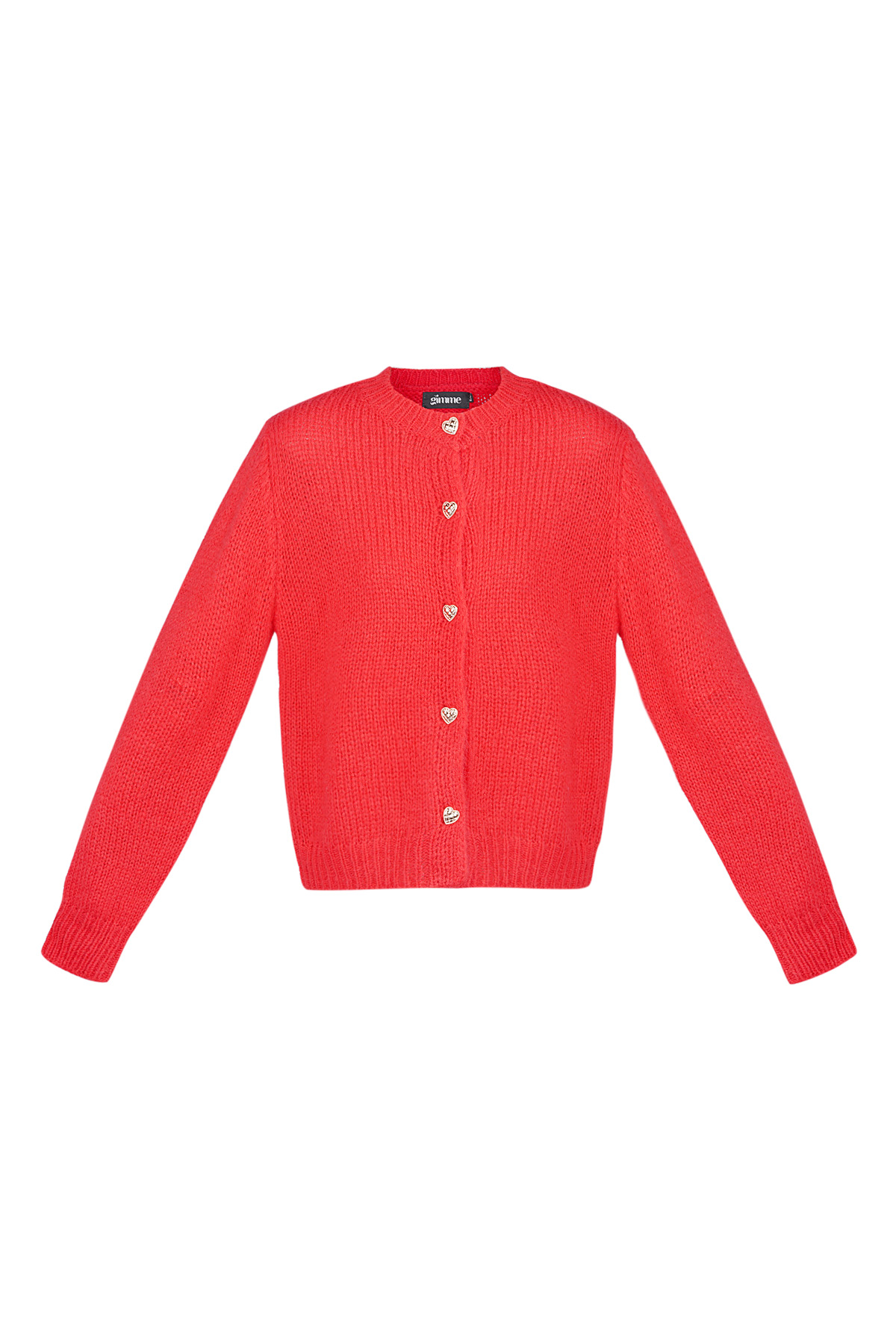 Knitted Love Cardigan - red h5 