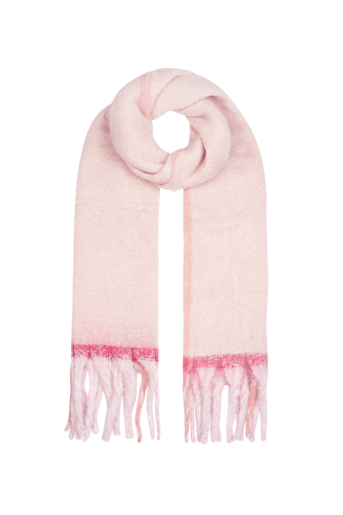 Cold comfort scarf - pink h5 