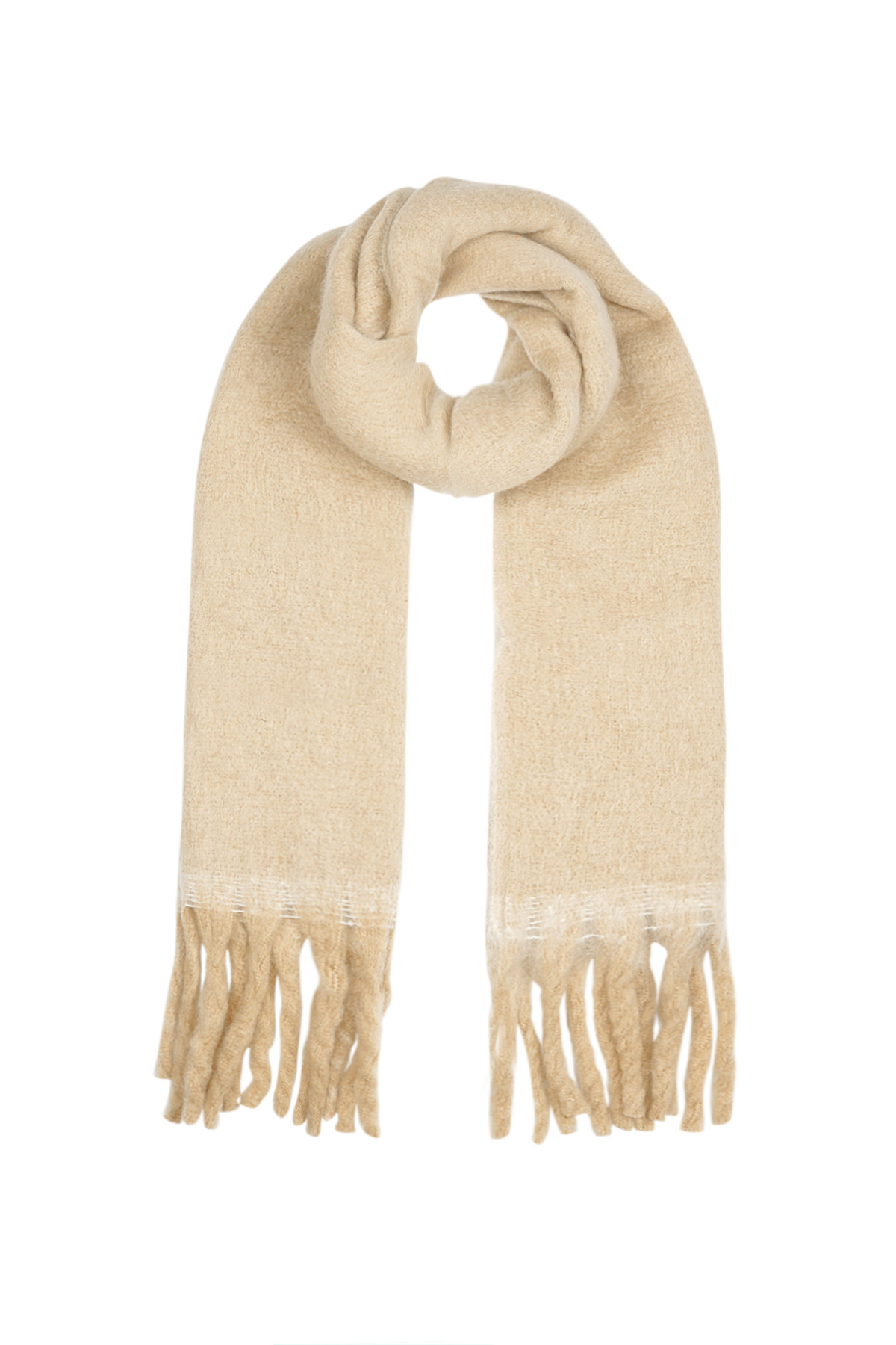 Cold comfort scarf - beige h5 