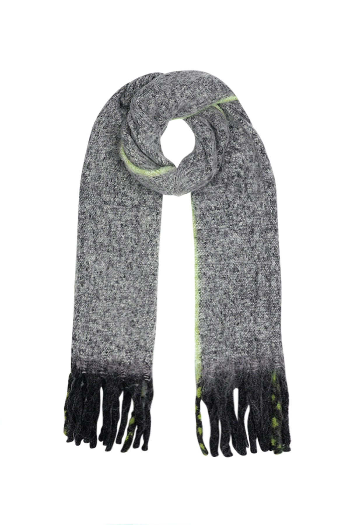 Cold comfort scarf - grey h5 