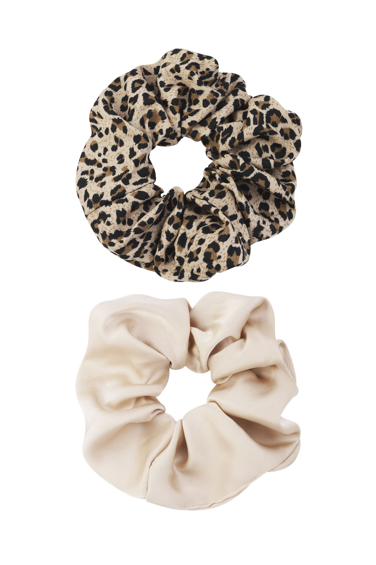 Scrunchie set panther duo - beige