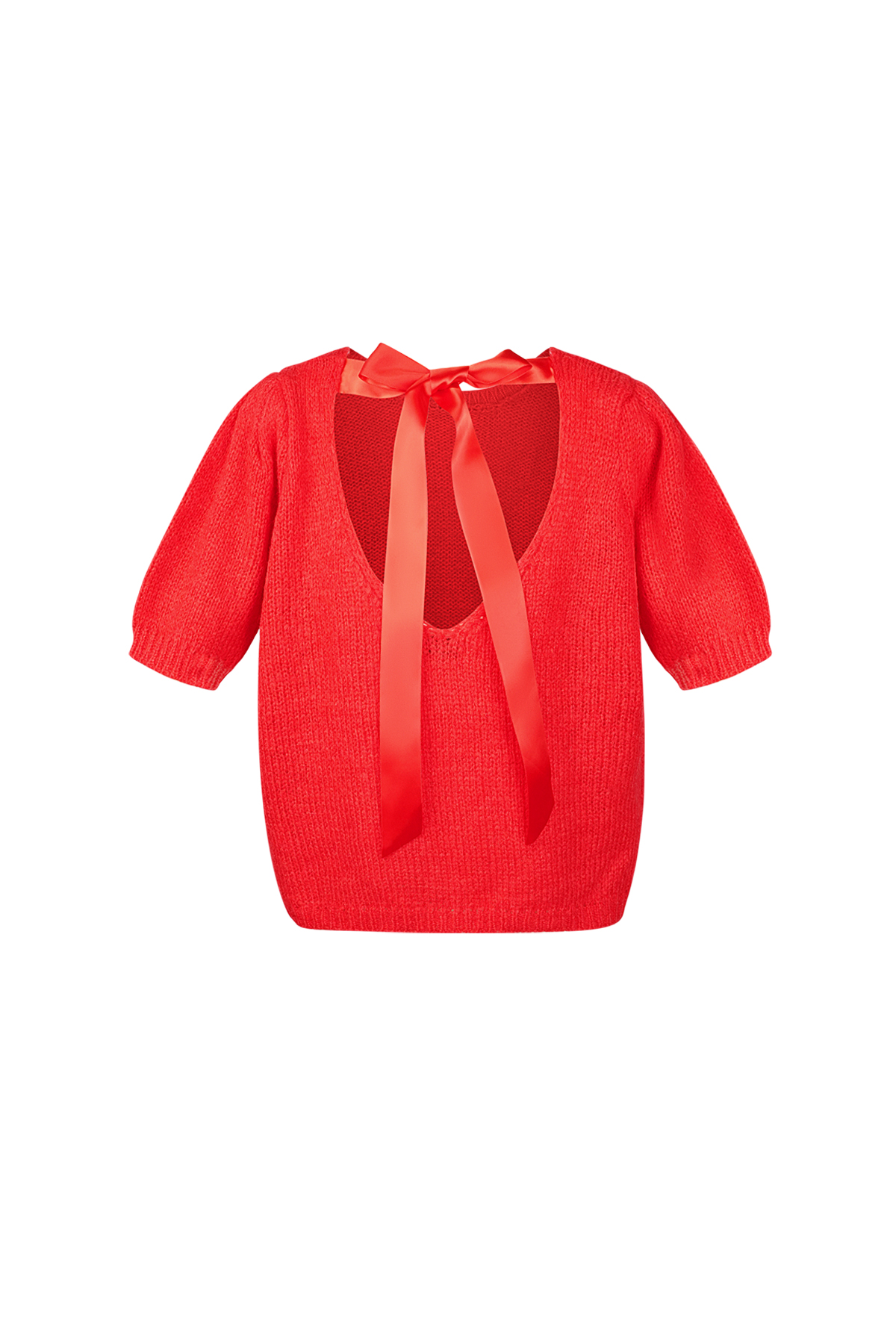 Camisa con lazo suave - Roja 