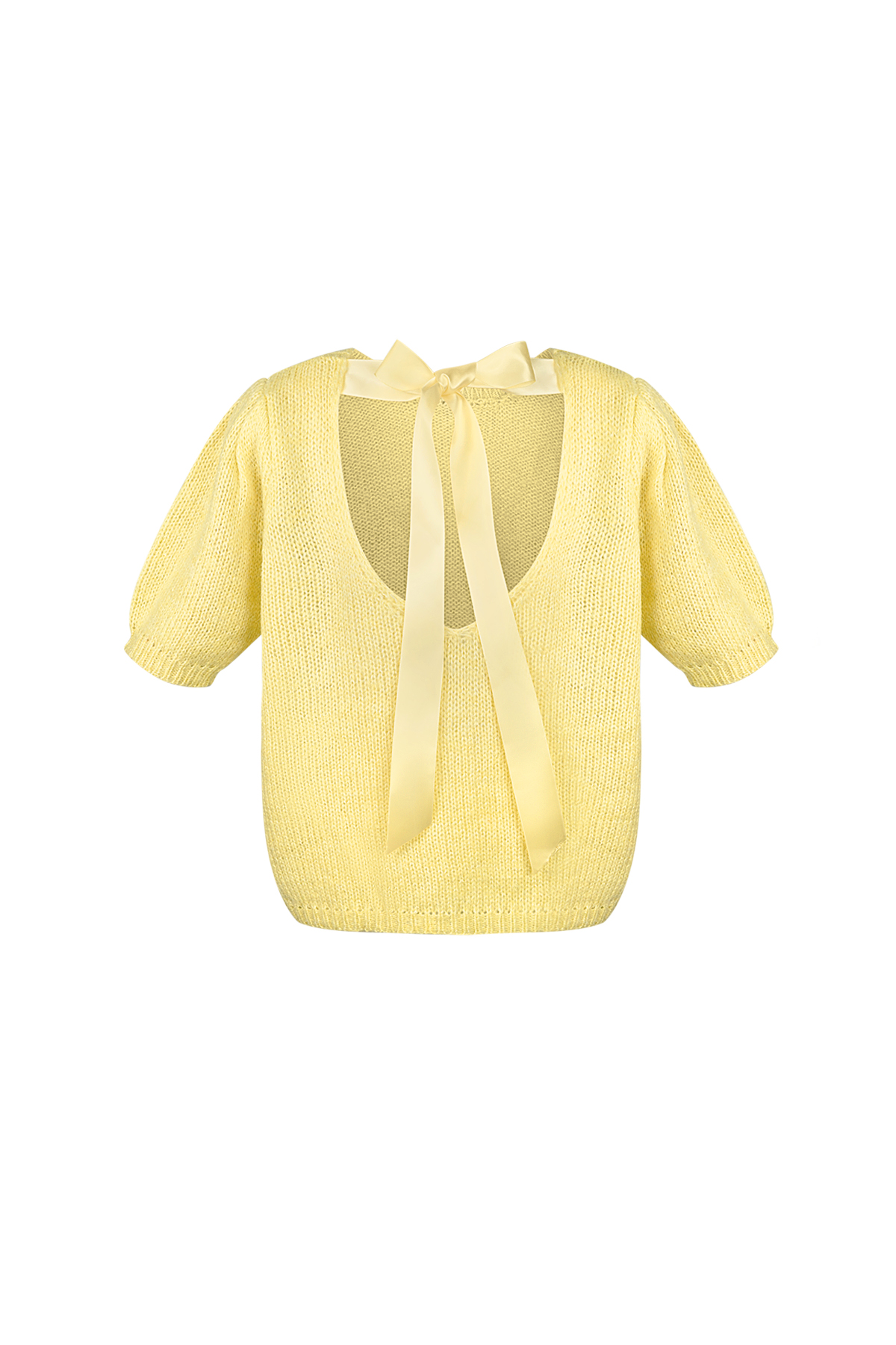 Soft bow shirt - Yellow 2