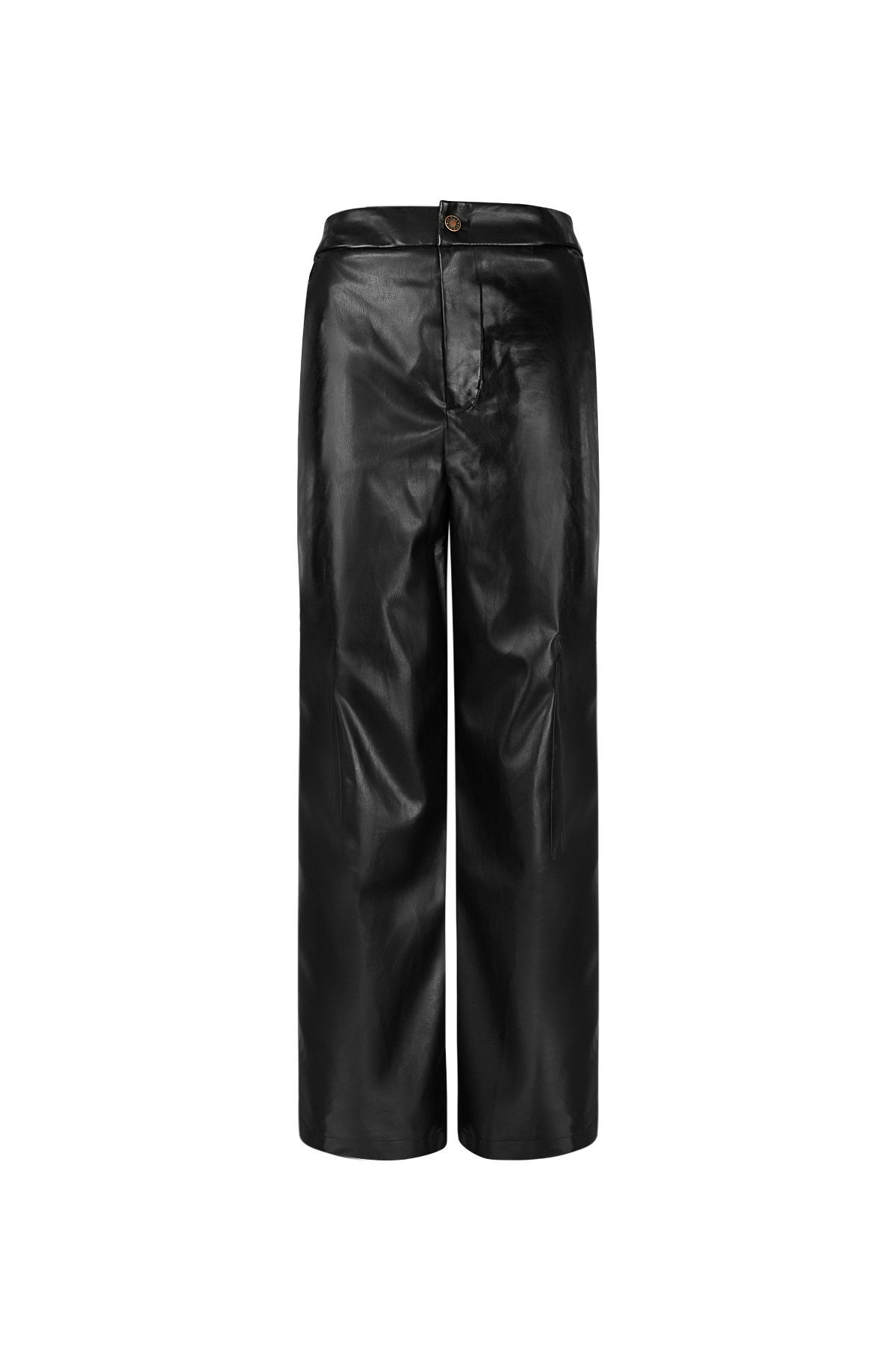 PU Hose trendiges Must-have - Schwarz 2