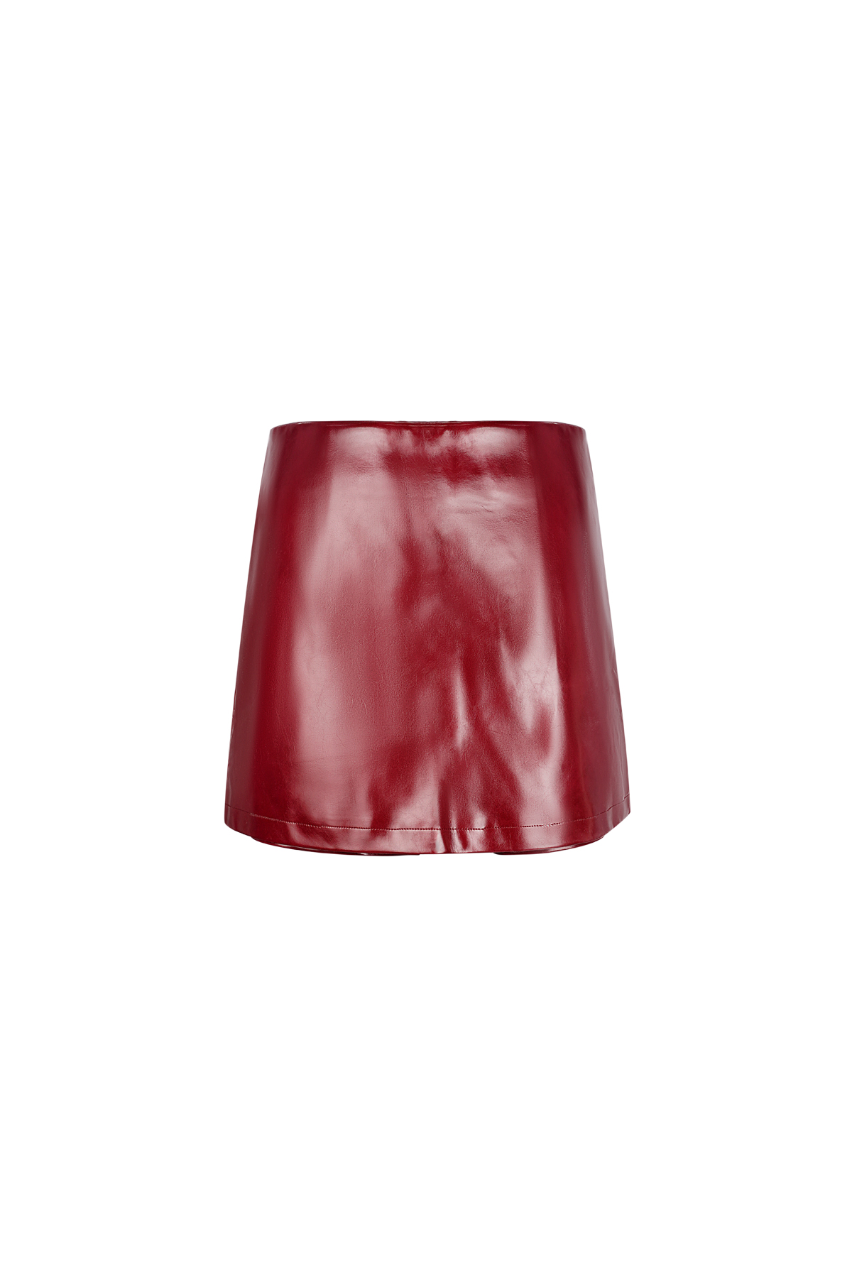 Trendy PU skort - Red 