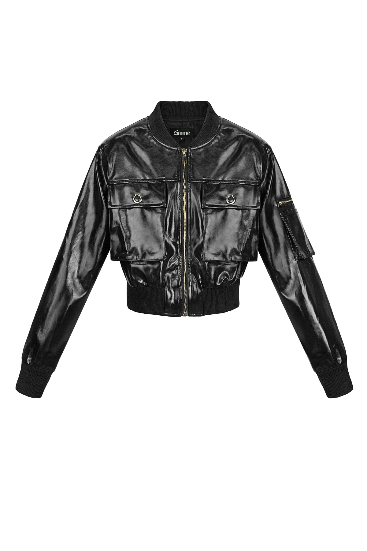 PU biker jacket - Black 2