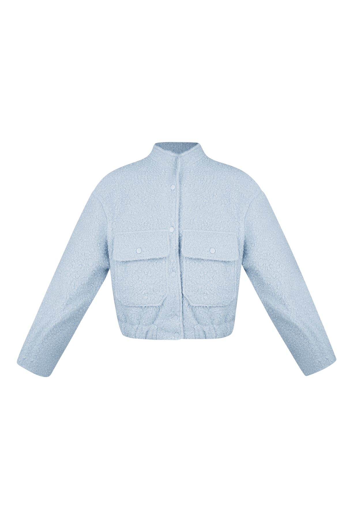 Boucle bomber jacket - Blue 