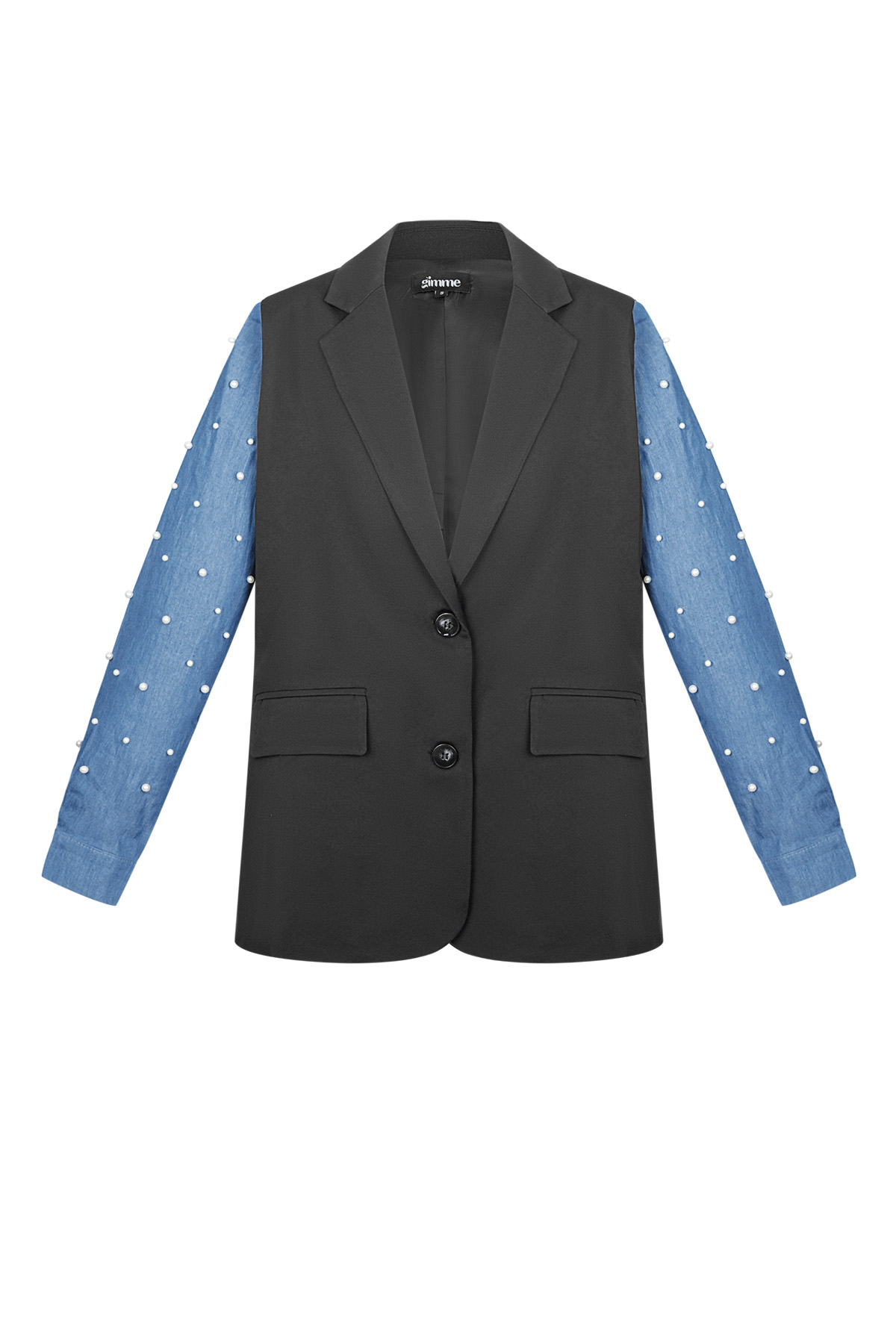 Blazer denim & dazzle - Black h5 