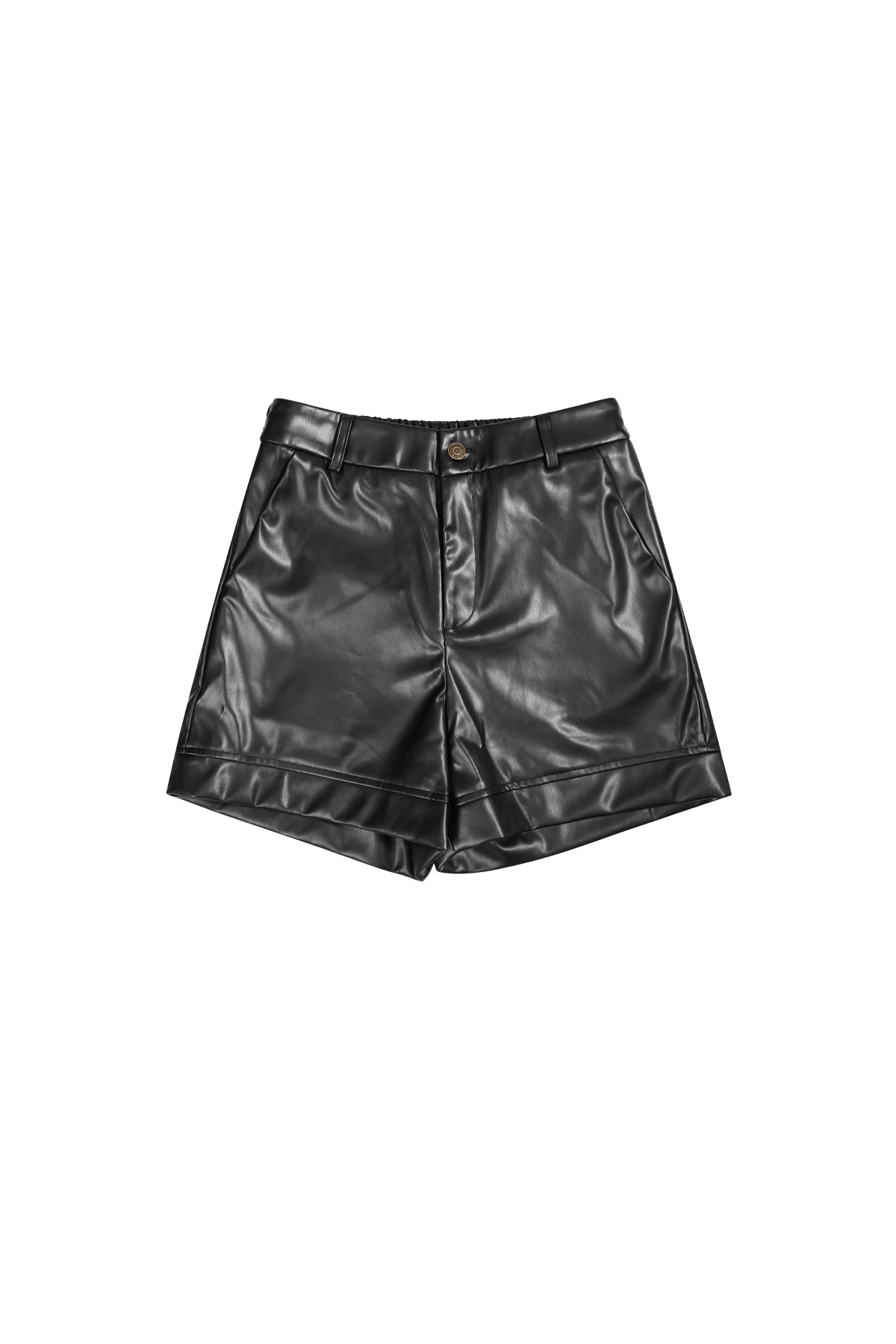 PU shorts - Black h5 