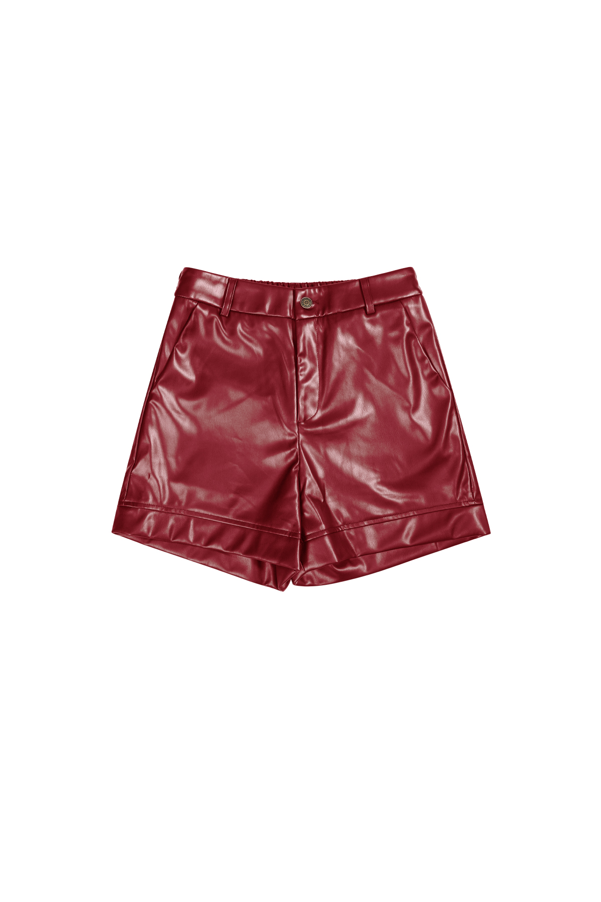 PU shorts - Red h5 