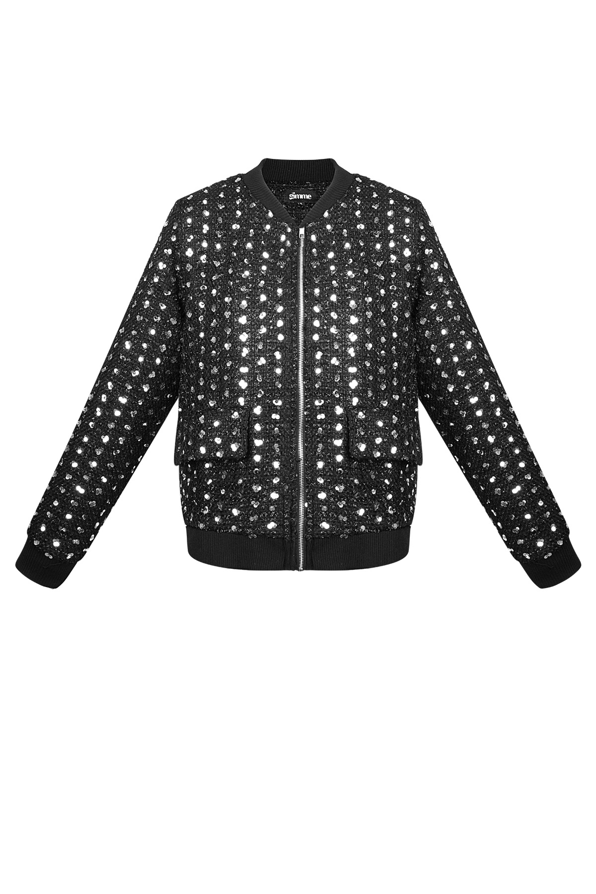 Bomberjacke Sparkly Day - Schwarz h5 