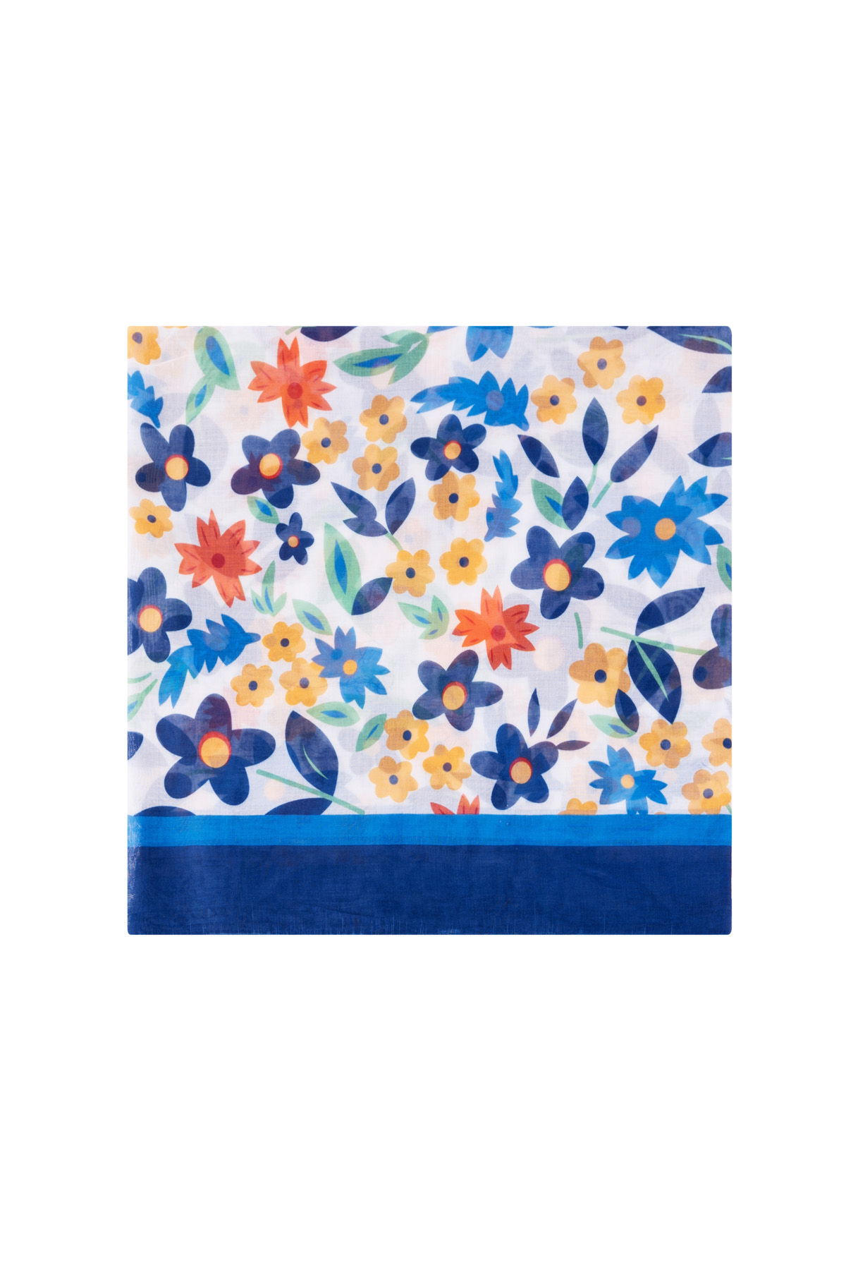 Scarf vivid floral - Blue h5 Picture2