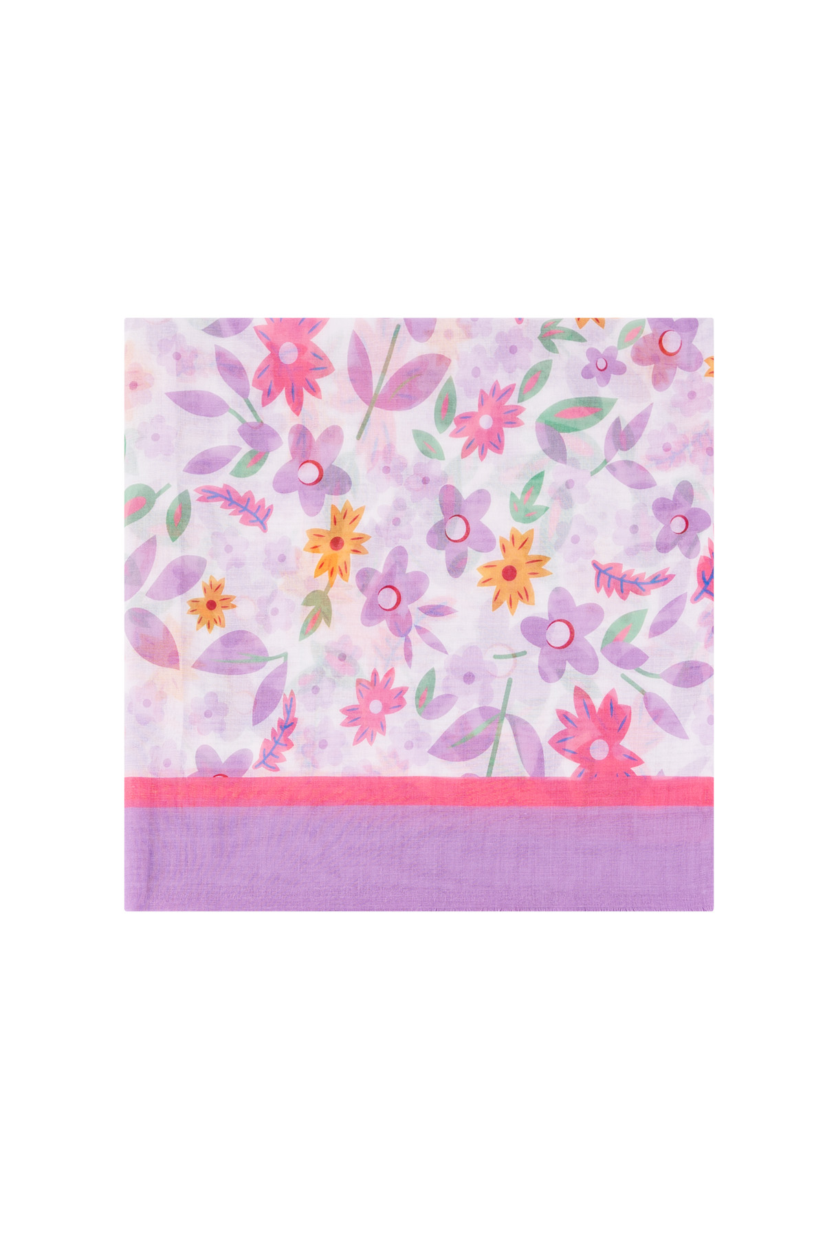 Scarf vivid floral - Lilac Picture2