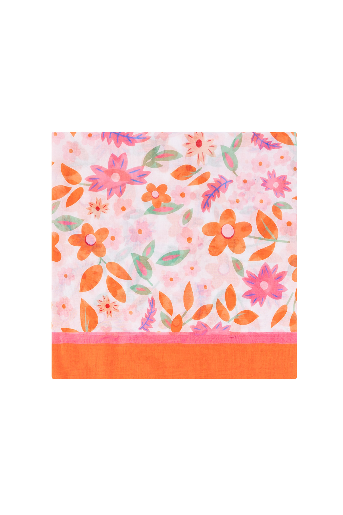 Scarf vivid floral - Orange h5 Picture2