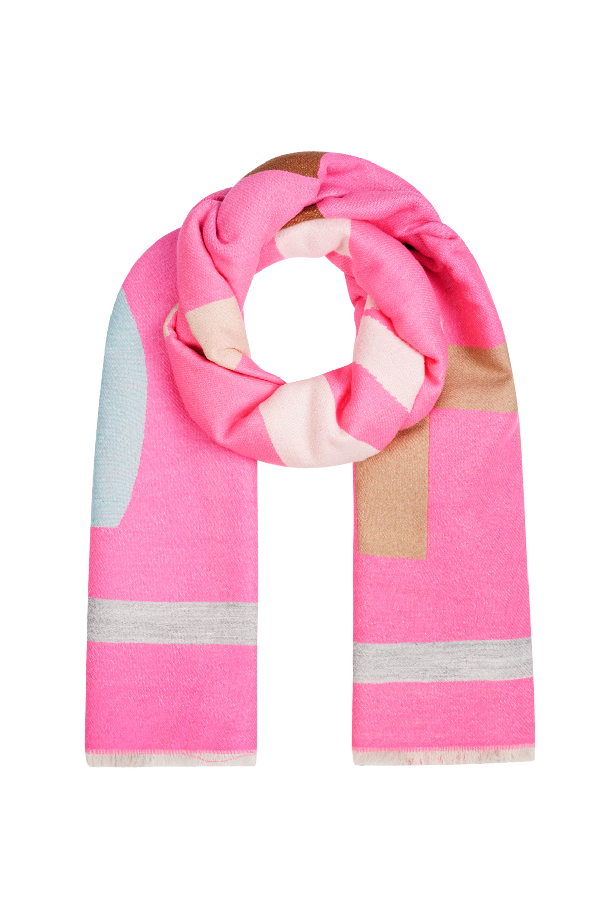 Scarf print parade - Fuchsia