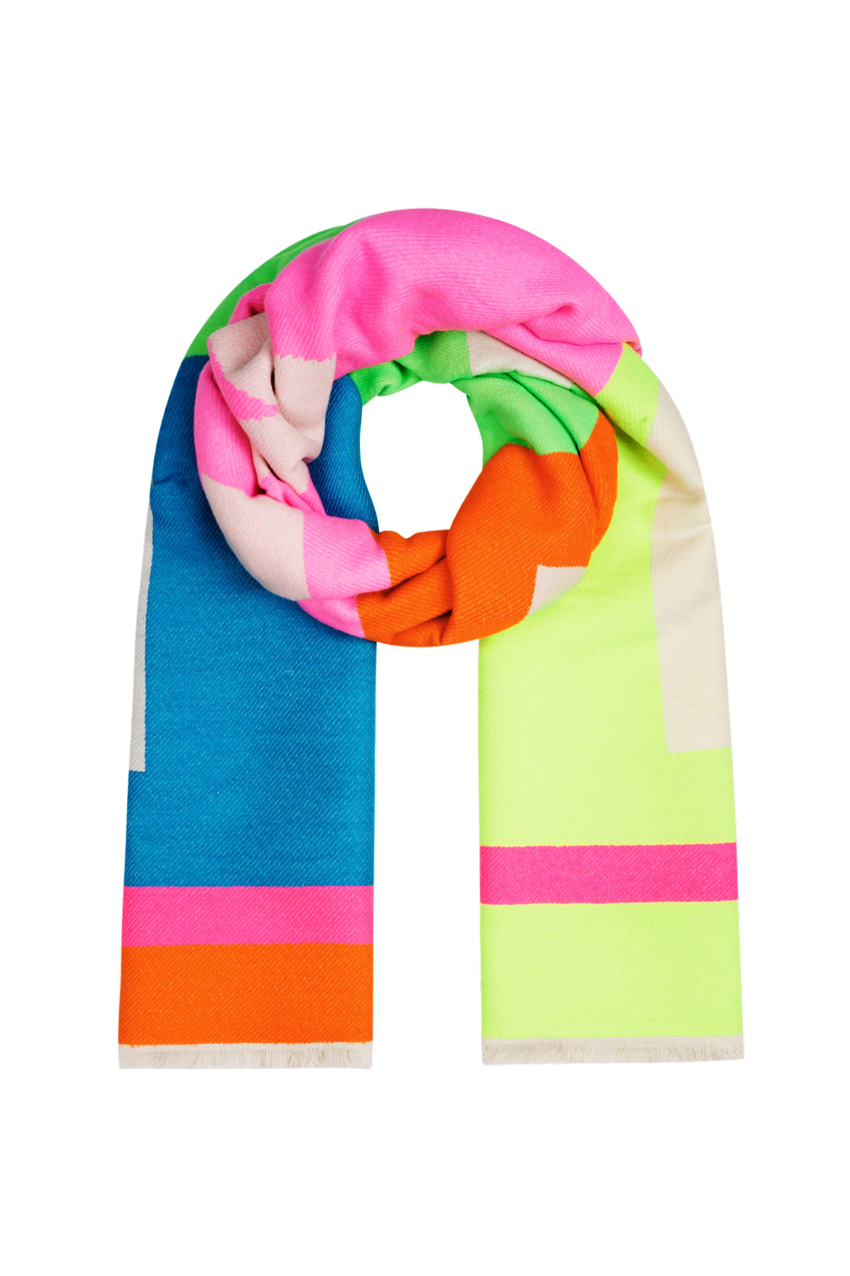 Scarf print parade - Pink multi