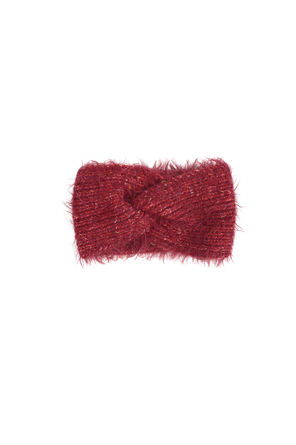 Winter headband frosty chic - Red