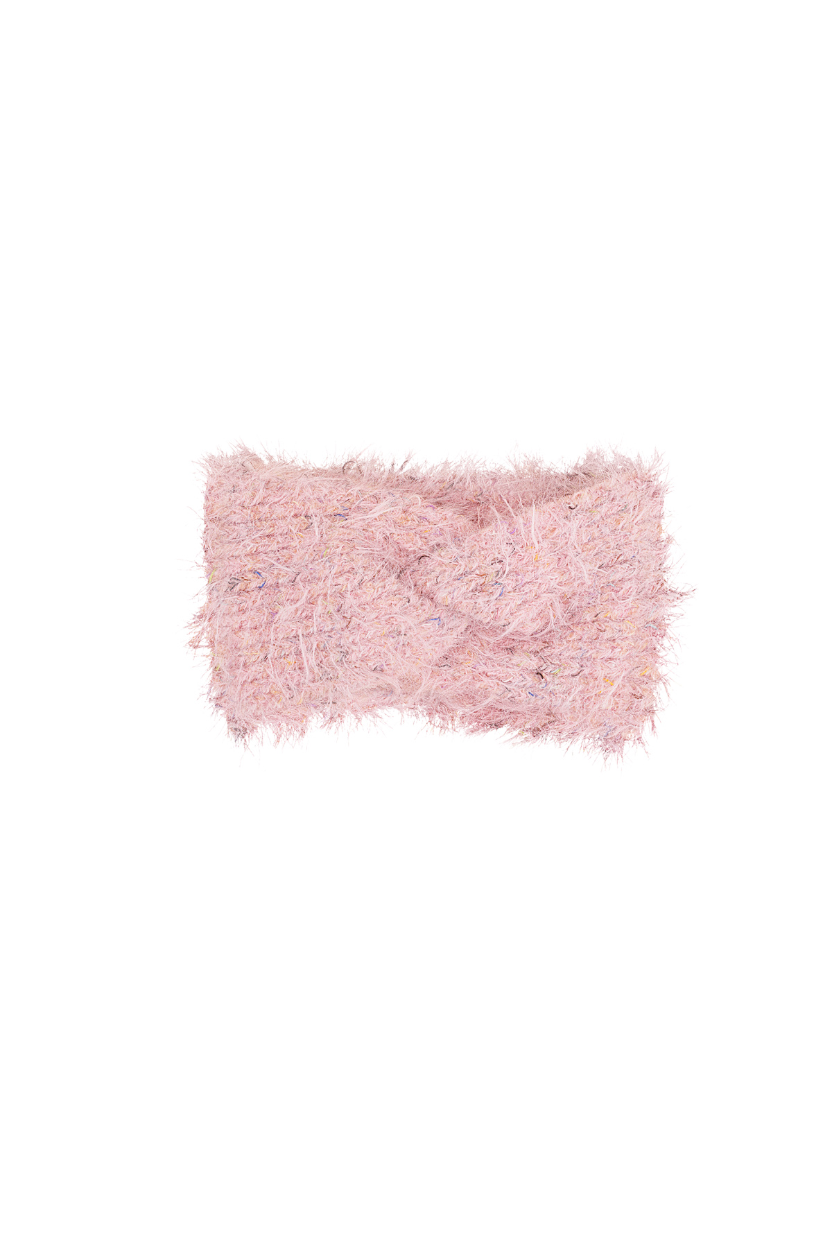 Winter headband frosty chic - Pink h5 