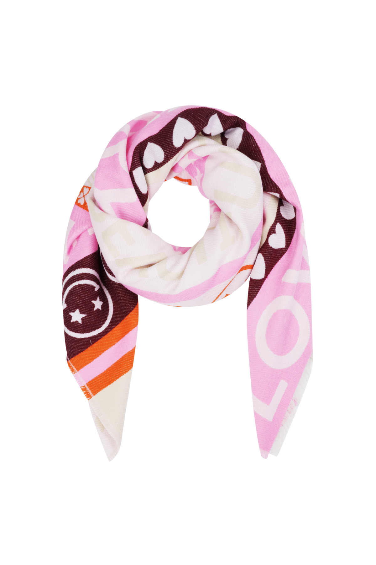 Scarf bright day - Pink multi 2