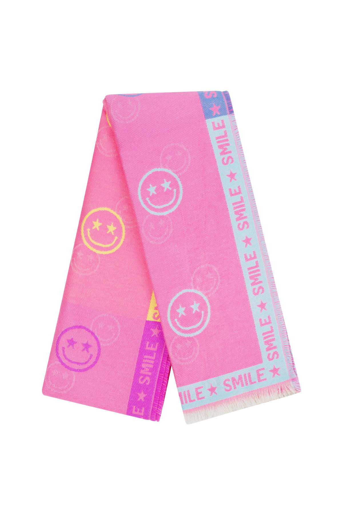 Scarf smiley star - Fuchsia h5 Picture3