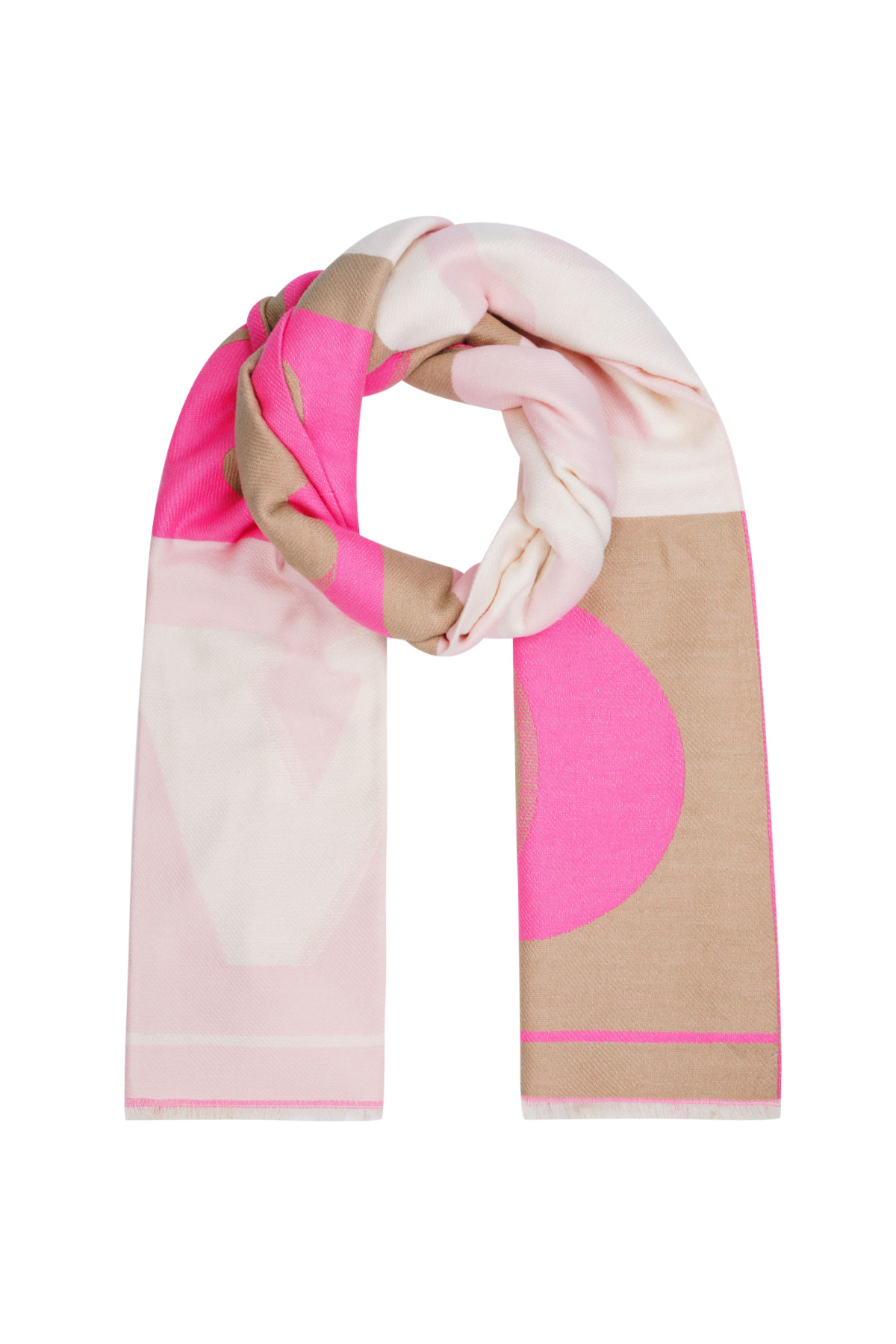 Scarf rainbow wrap - Pink multi