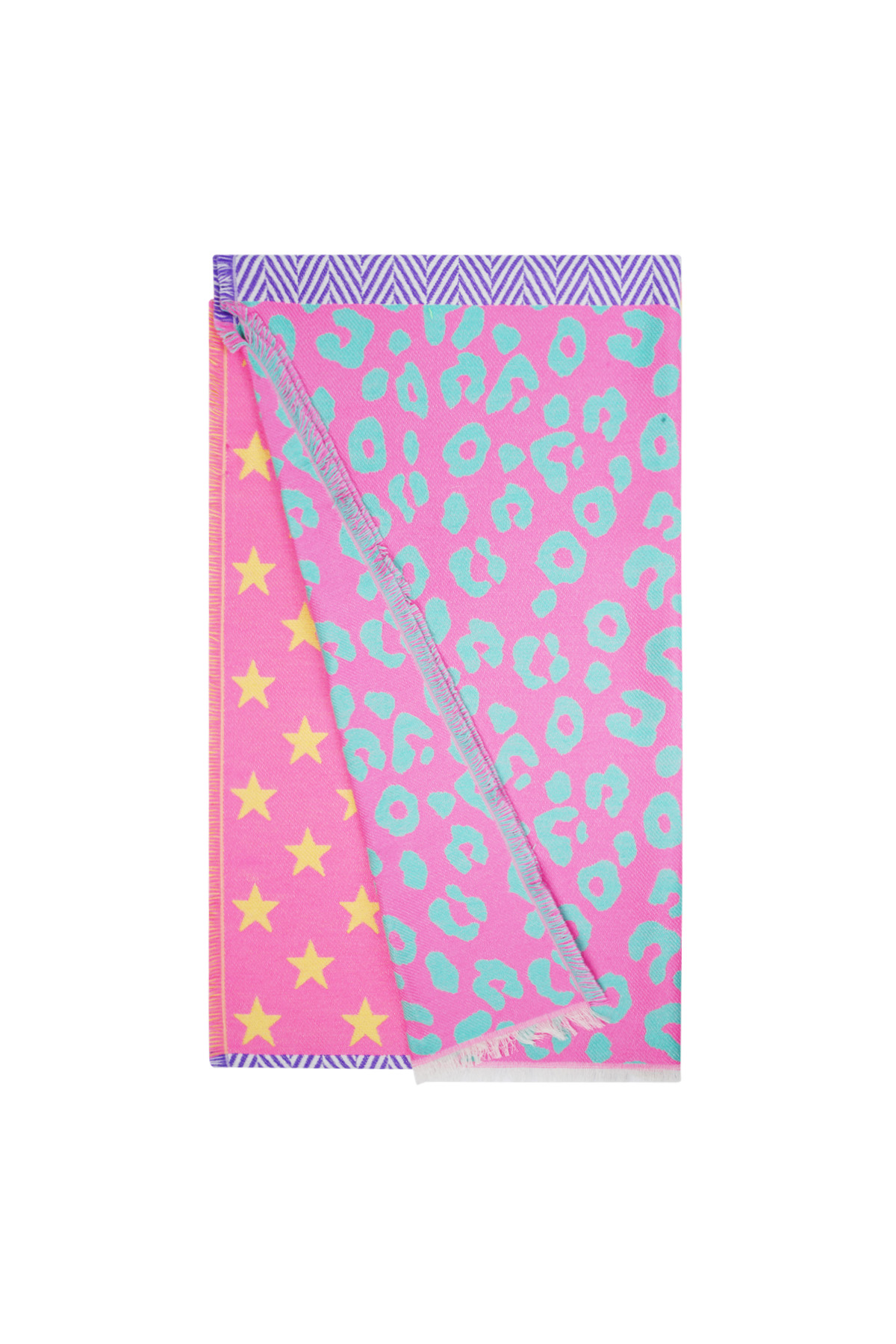 Scarf star & leopard duo - Pink multi 2