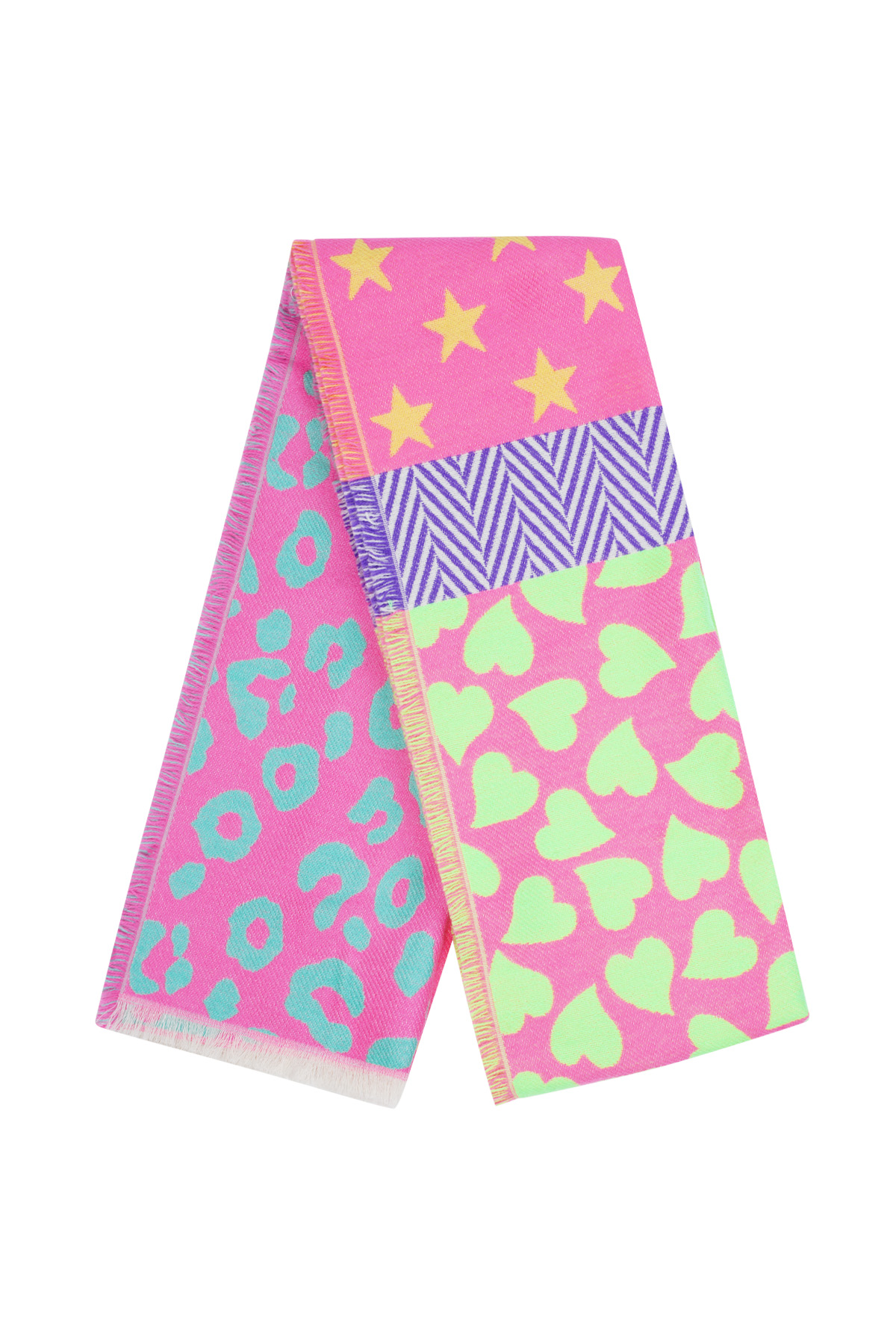 Scarf star & leopard duo - Pink multi h5 Picture3