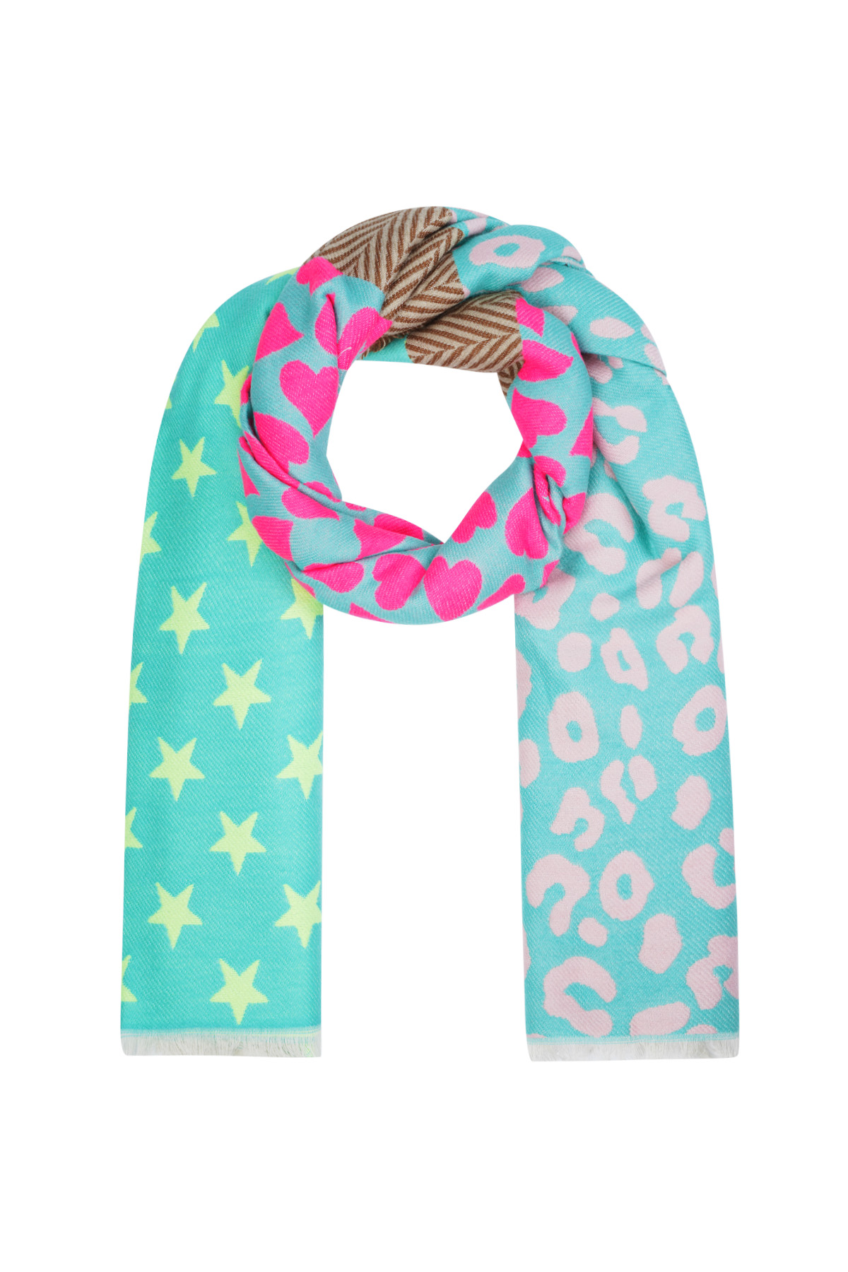 Scarf star & leopard duo - Multi 