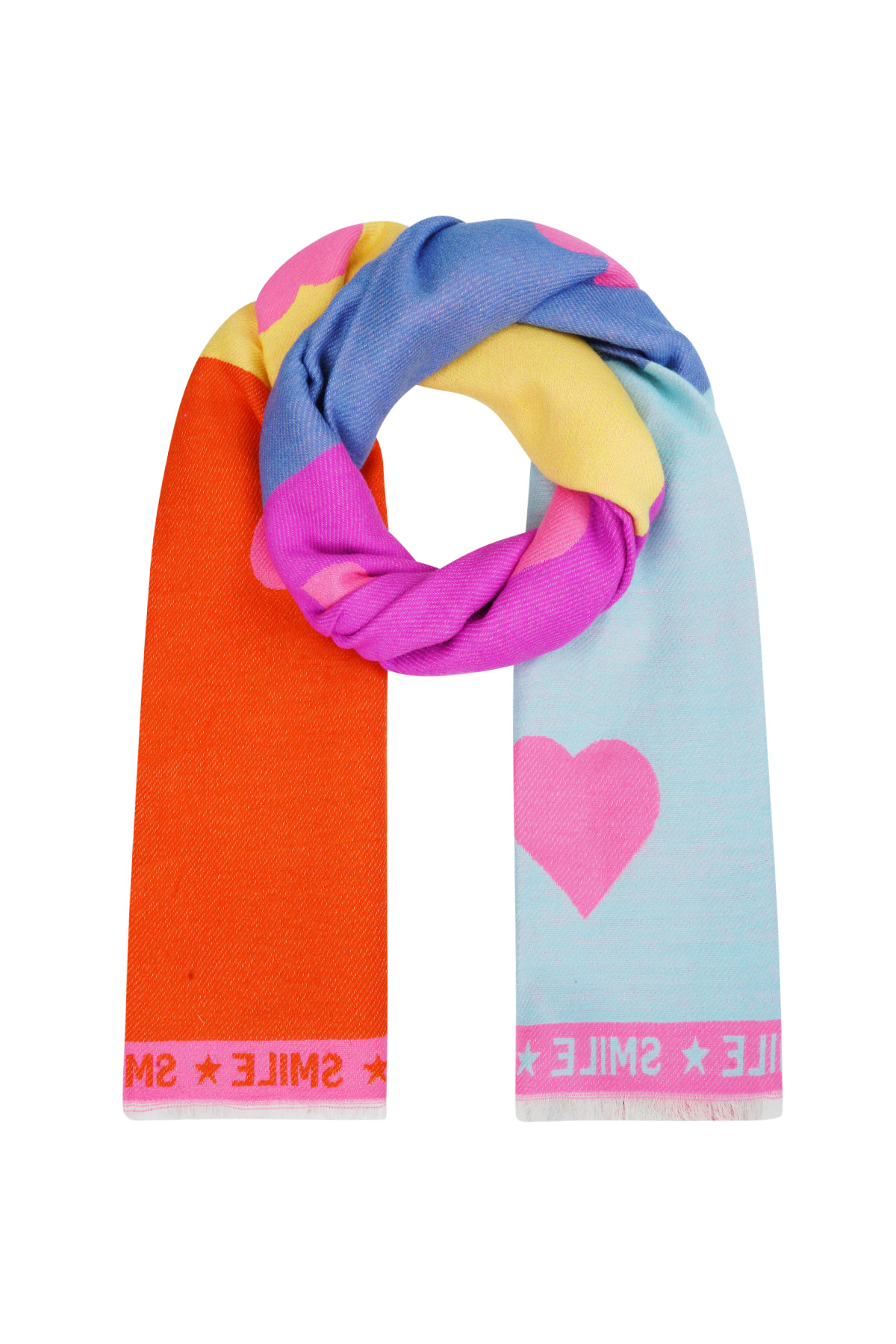 Scarf smile splash - Pink multi 2