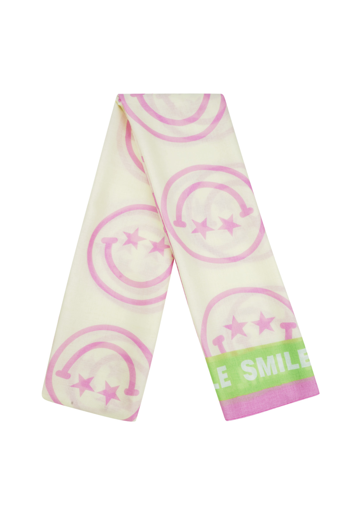 Scarf smiley day - Pink and green  h5 Picture2