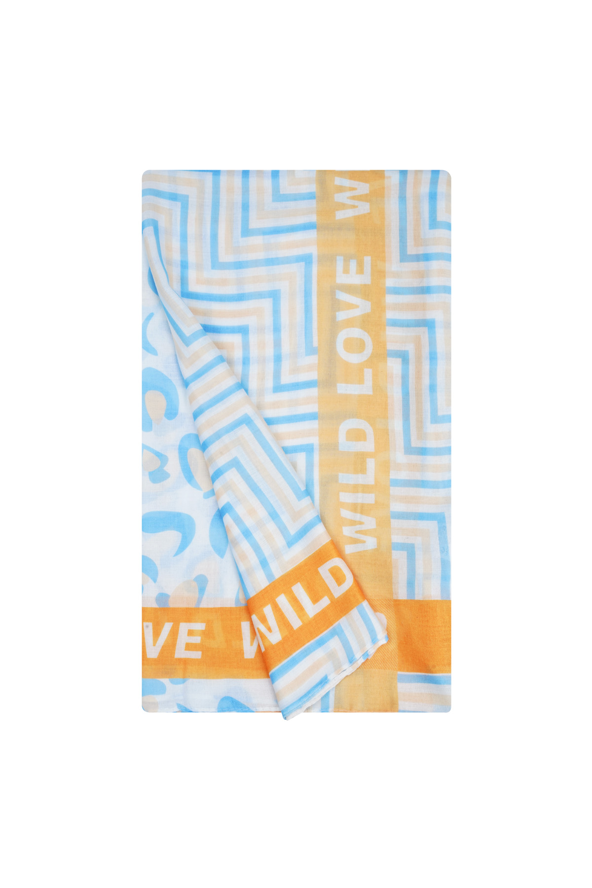 Colorful scarf wild love - Blue h5 Picture3