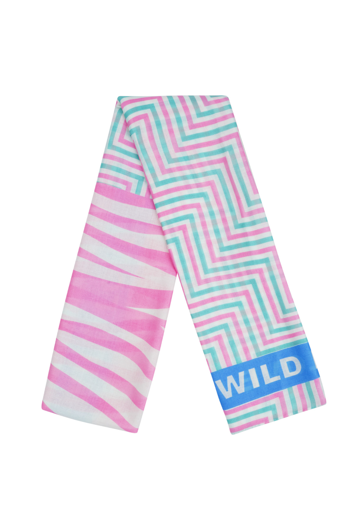 Colorful scarf wild love - Pink multi h5 Picture2