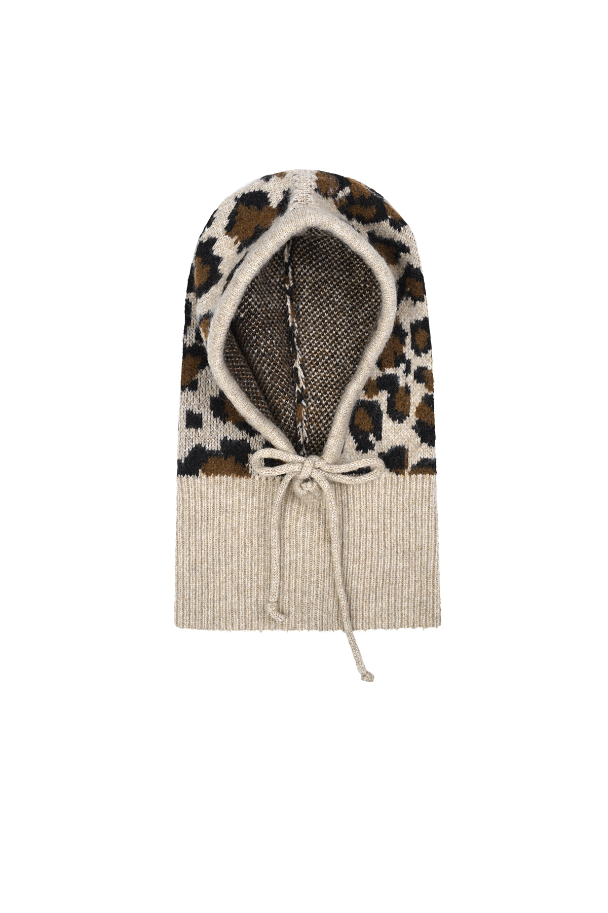 Leopard print balaclava - Beige Picture3