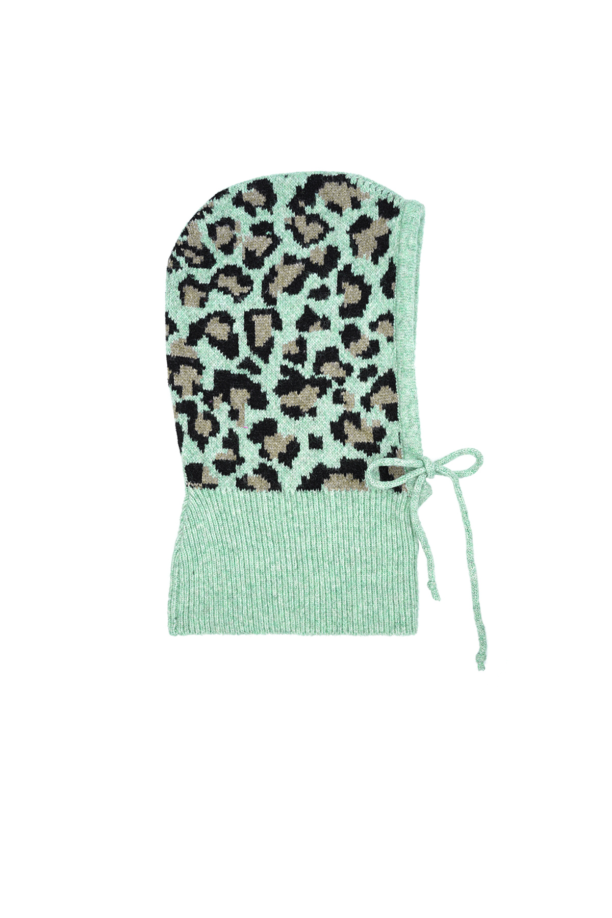 Leopard print balaclava - Mint 2