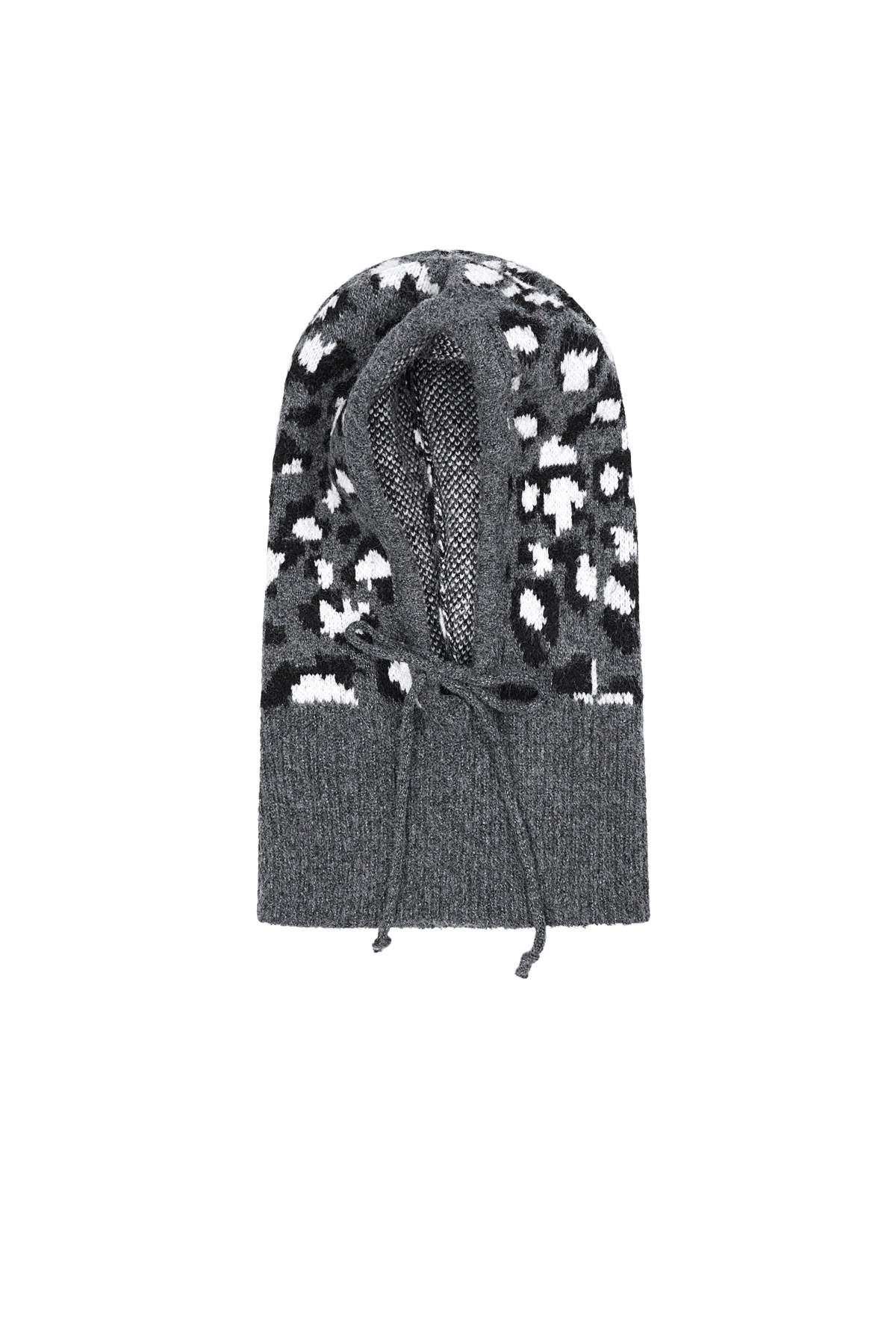 Leopard print balaclava - Dark grey h5 Picture3