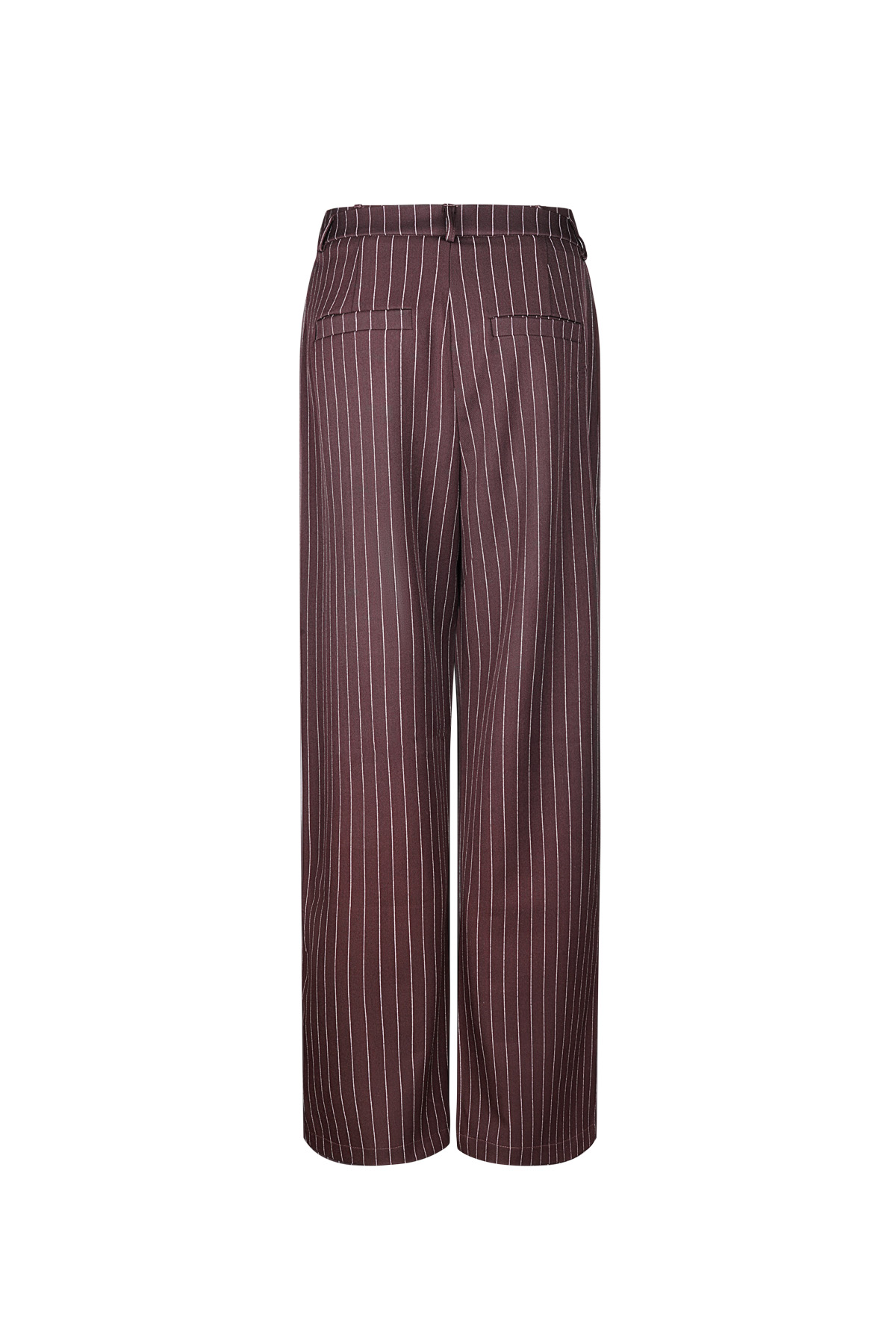 Pantalon à fines rayures - Bordeaux Image7