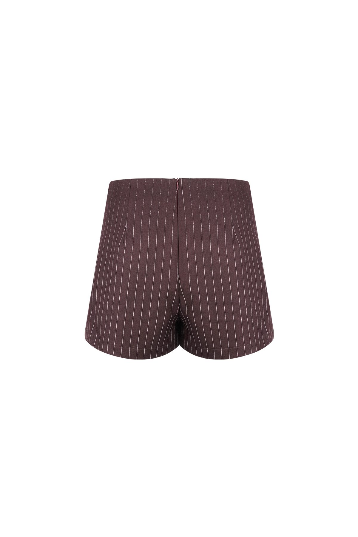 Gonna-pantalone a righe gessate - Borgogna h5 Immagine7