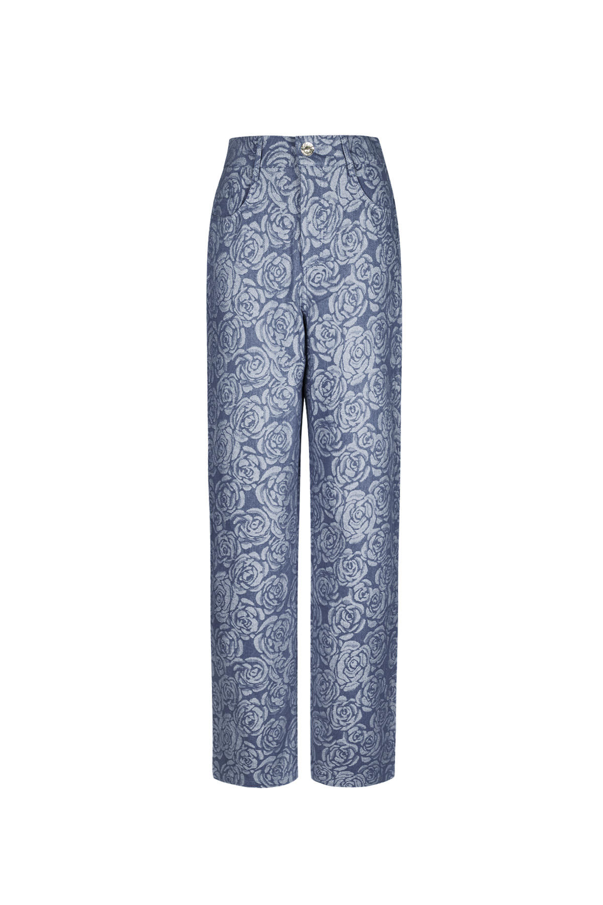 Flower fusion pants - Blue h5 