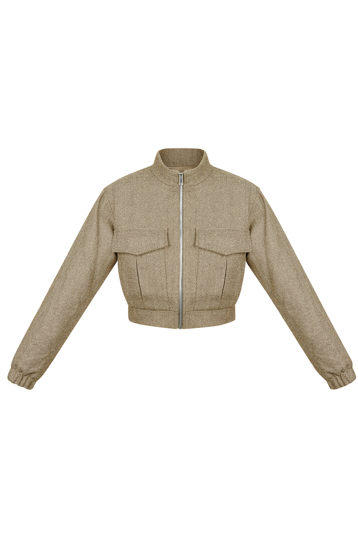 Jacket knitted deluxe - Beige h5 