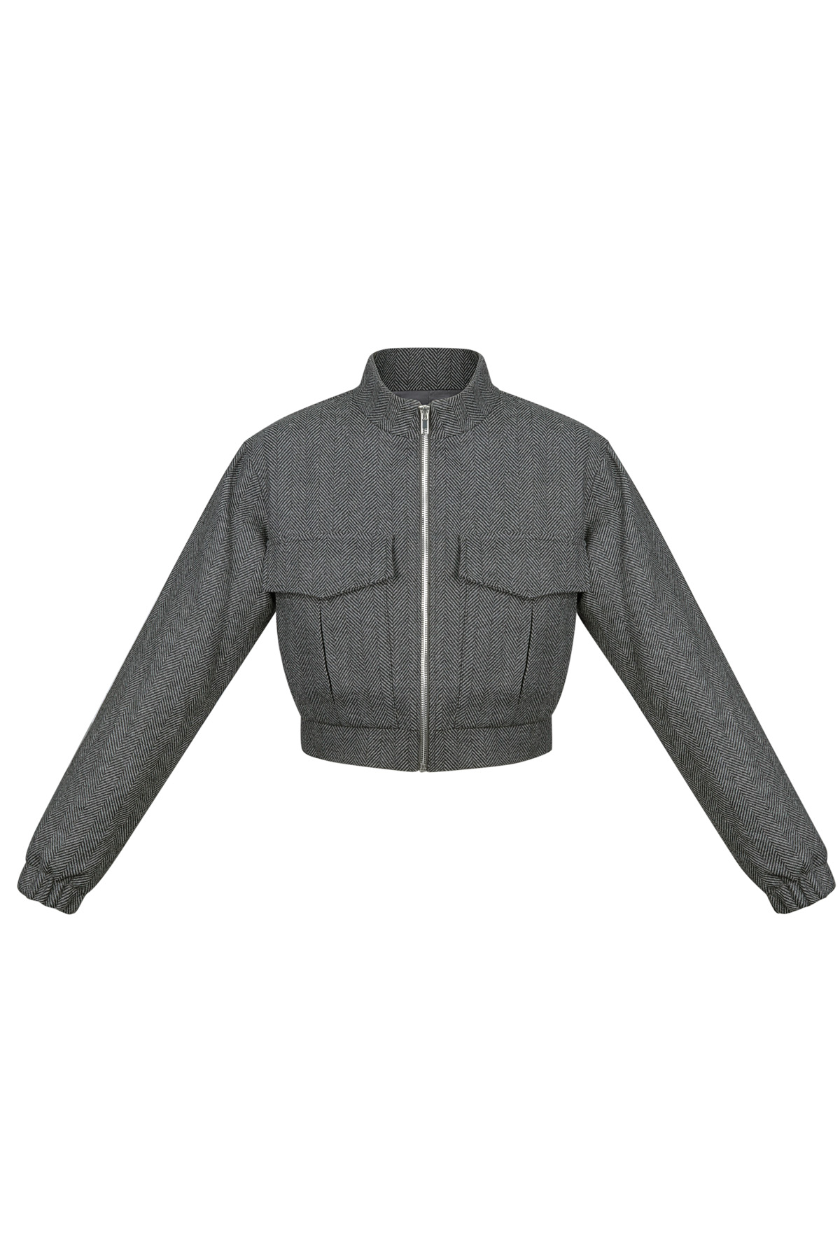 Jacke gestrickt Deluxe - Grau h5 