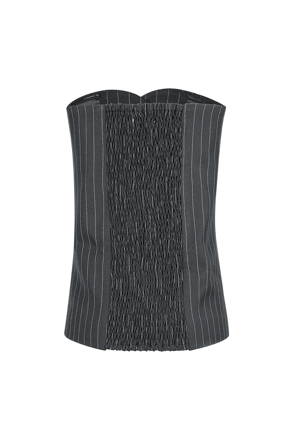 Pinstripe Corset Top - Grey h5 Picture3