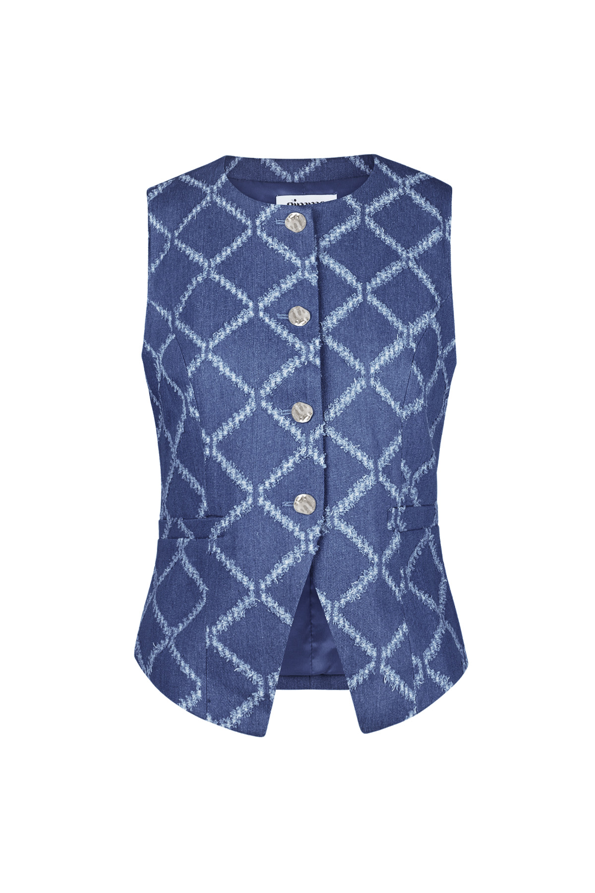 Grids of grace corset - Blue h5 